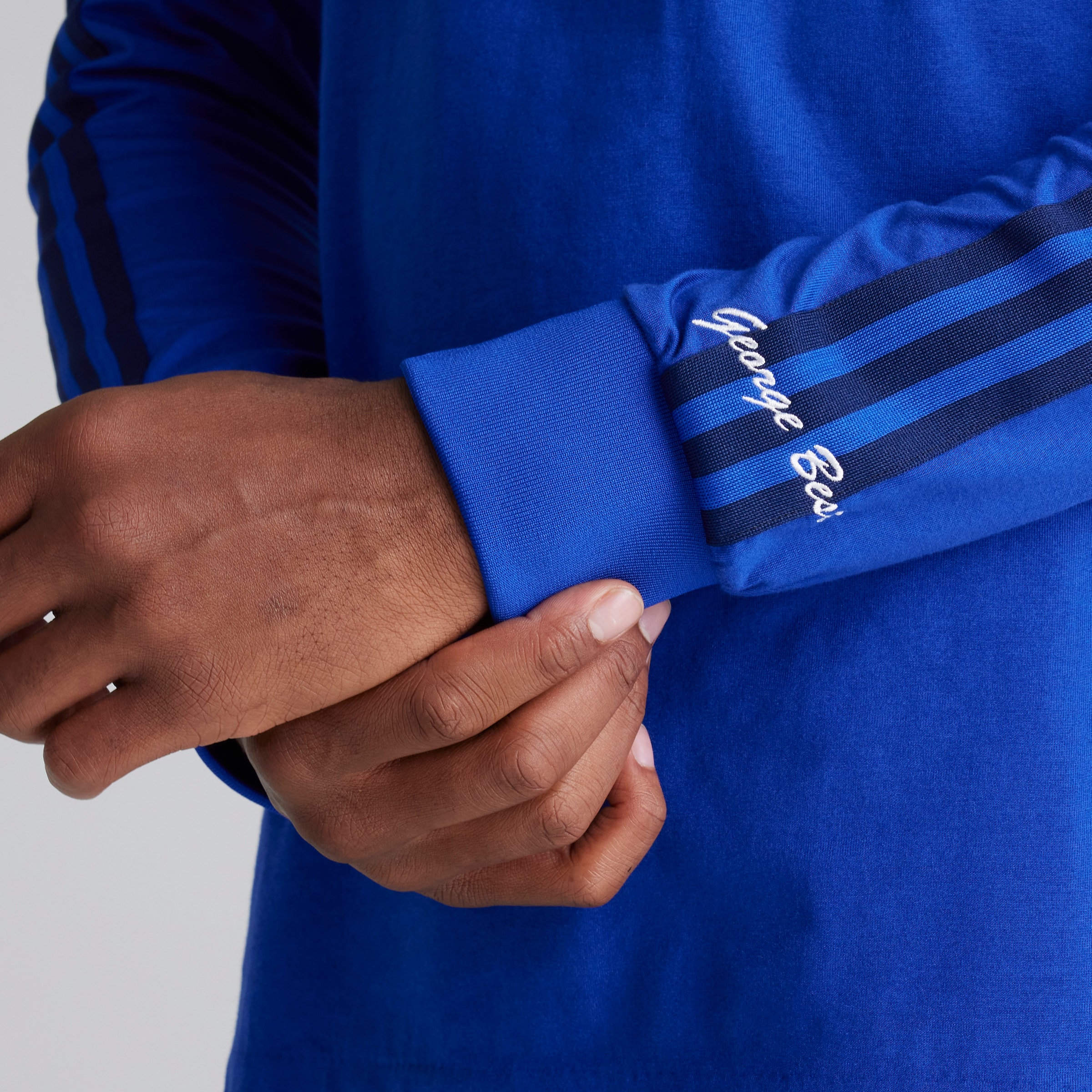 Maillot manches longues Manchester United x George Best x adidas Originals bleu Bleu Détail [4-9]