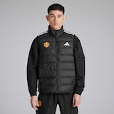 Manchester United x adidas Essentials 3-Stripes Light Down Gilet Black
