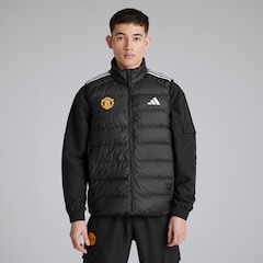 Manchester United x adidas Essentials 3-Stripes Light Down Gilet Black