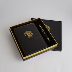 Manchester United Notebook and Pen Gift Box Black