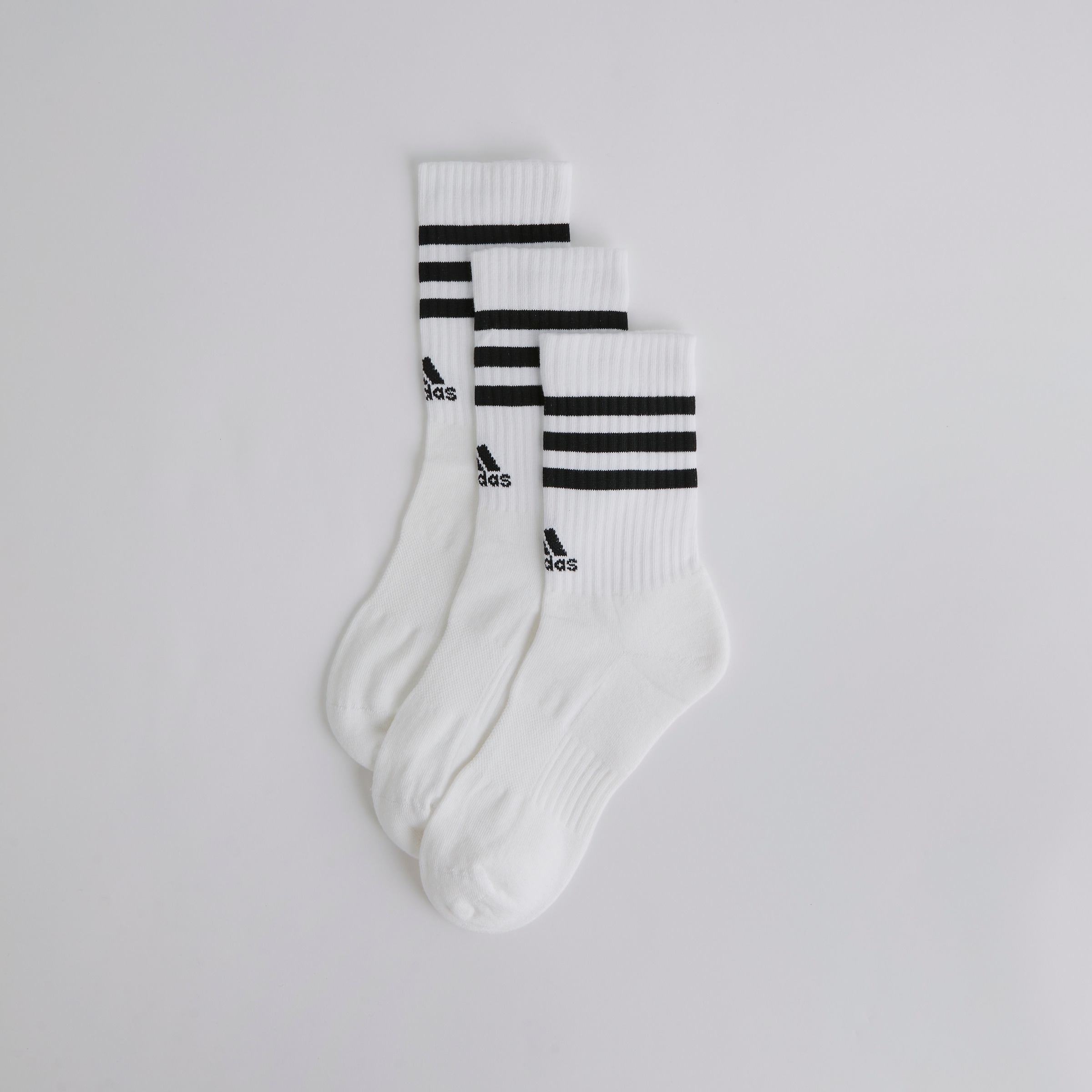 Manchester United x adidas 3-Stripes Cushioned Crew Socks 3-Pack White White