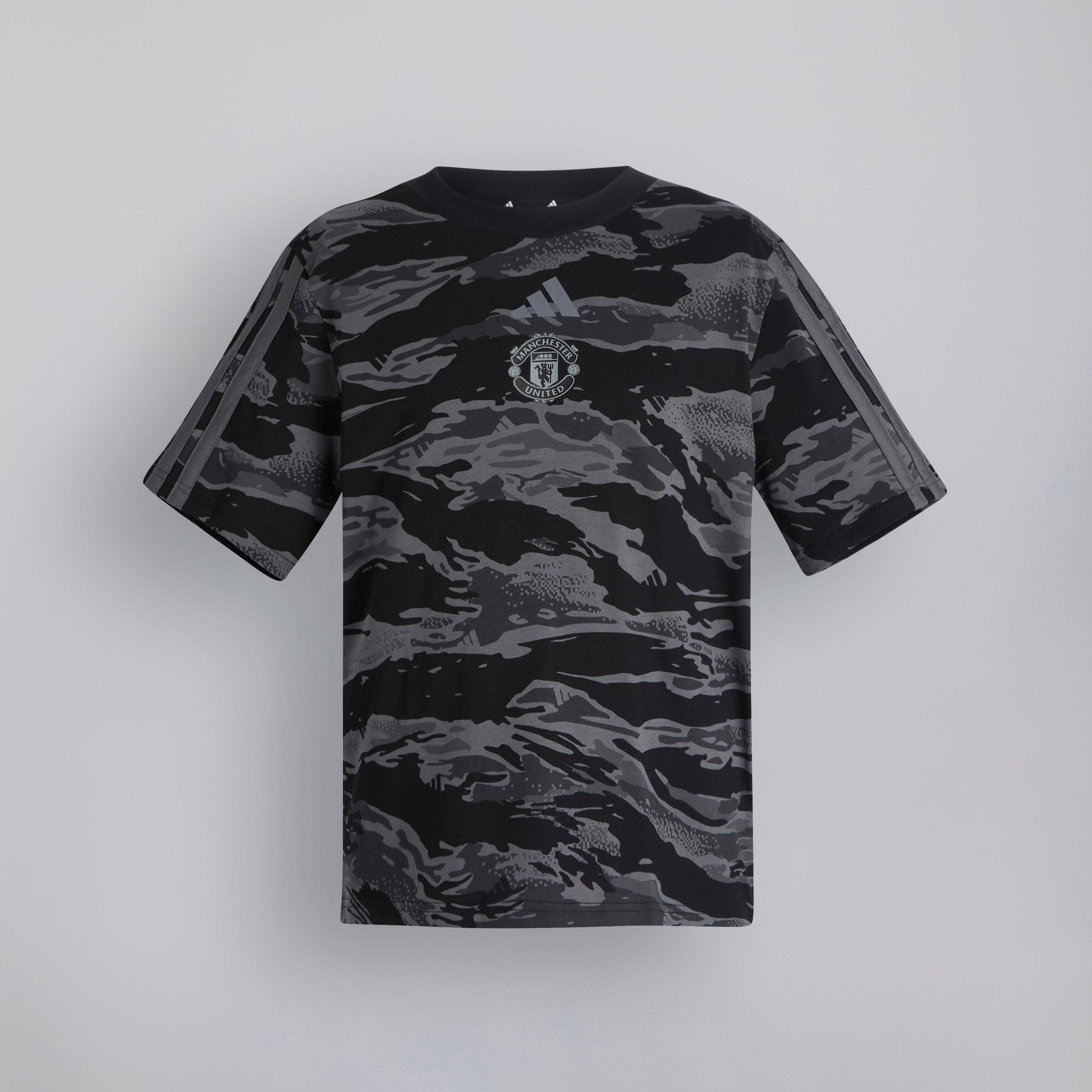 Manchester United x adidas Kids Essentials Camo T-Shirt Black Black