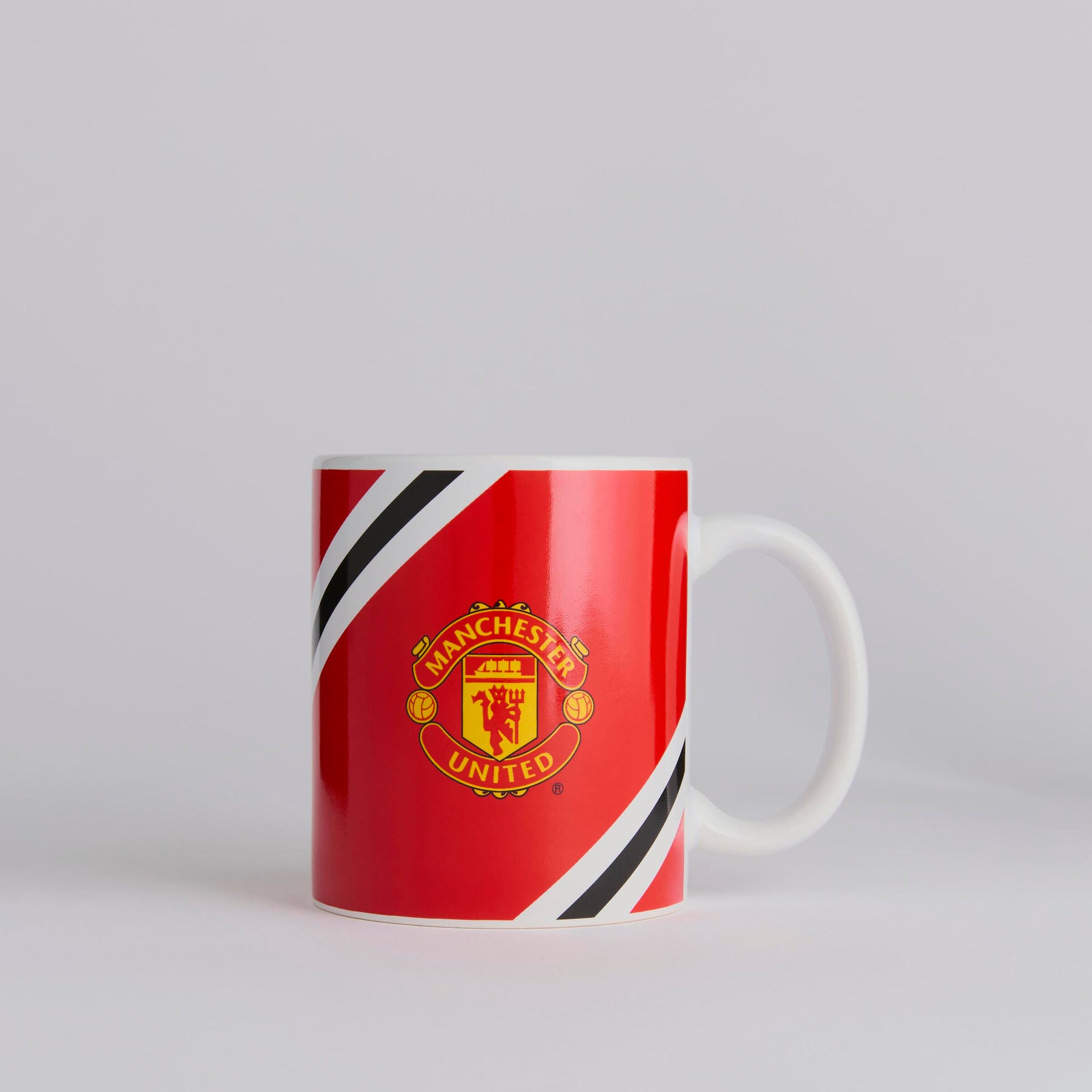 Manchester United Core Stripe Mug Red Detail [2-4]