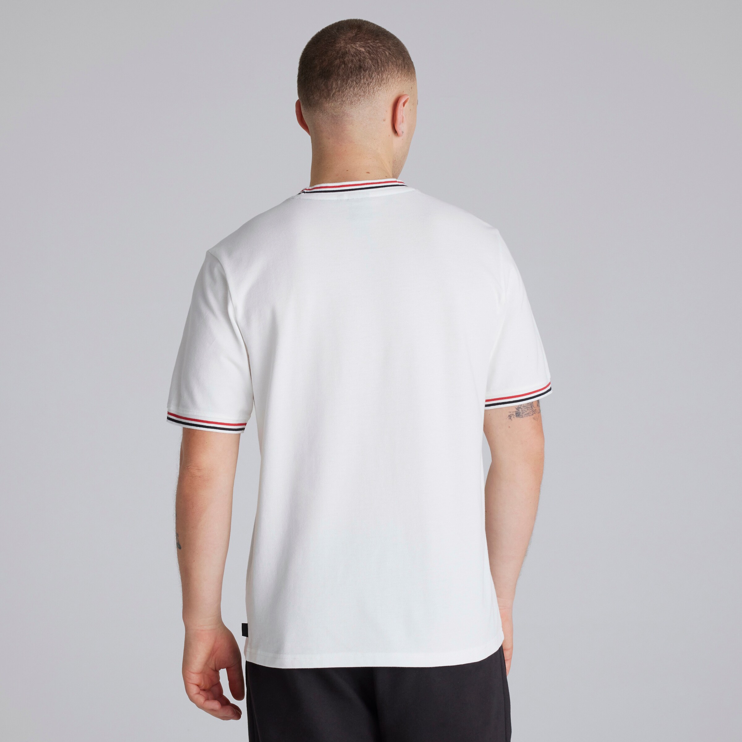 Manchester United Pique T-Shirt White White Detail [2-5]