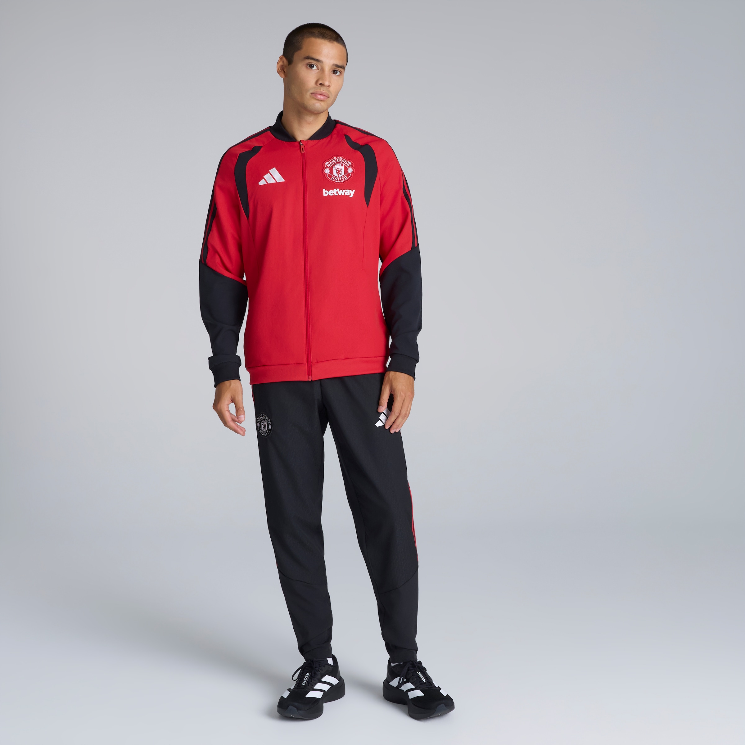 Manchester United 26/27 Training Tiro Presentation Jacket Red (Sponsored) Red Detail [3-5]