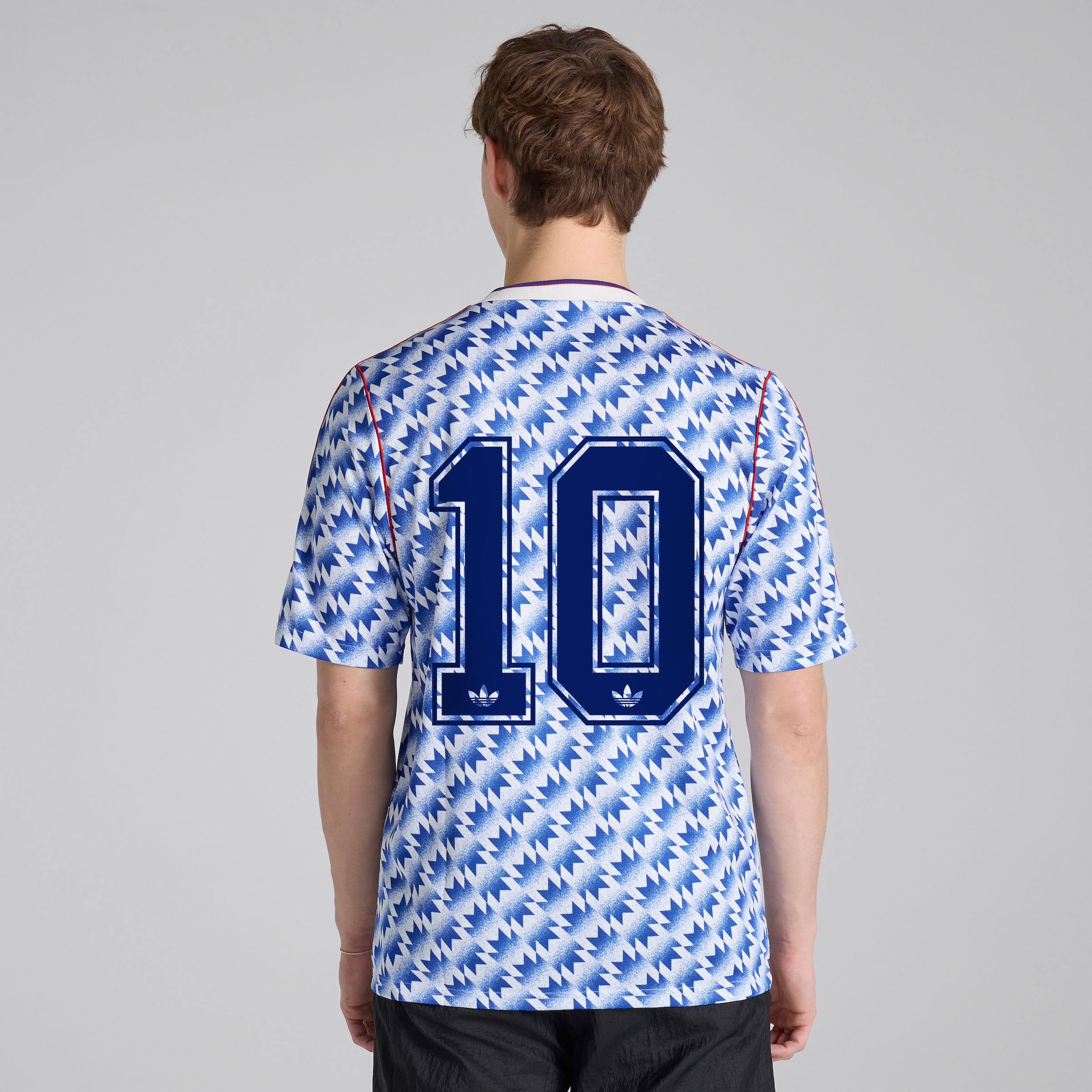 Manchester United x adidas Bringback 90/92 Away 10 Printed Jersey Blue Bleu