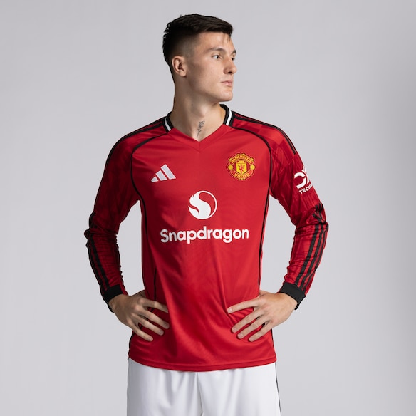 Manchester United 25/26 Home Long Sleeve Jersey Rojo