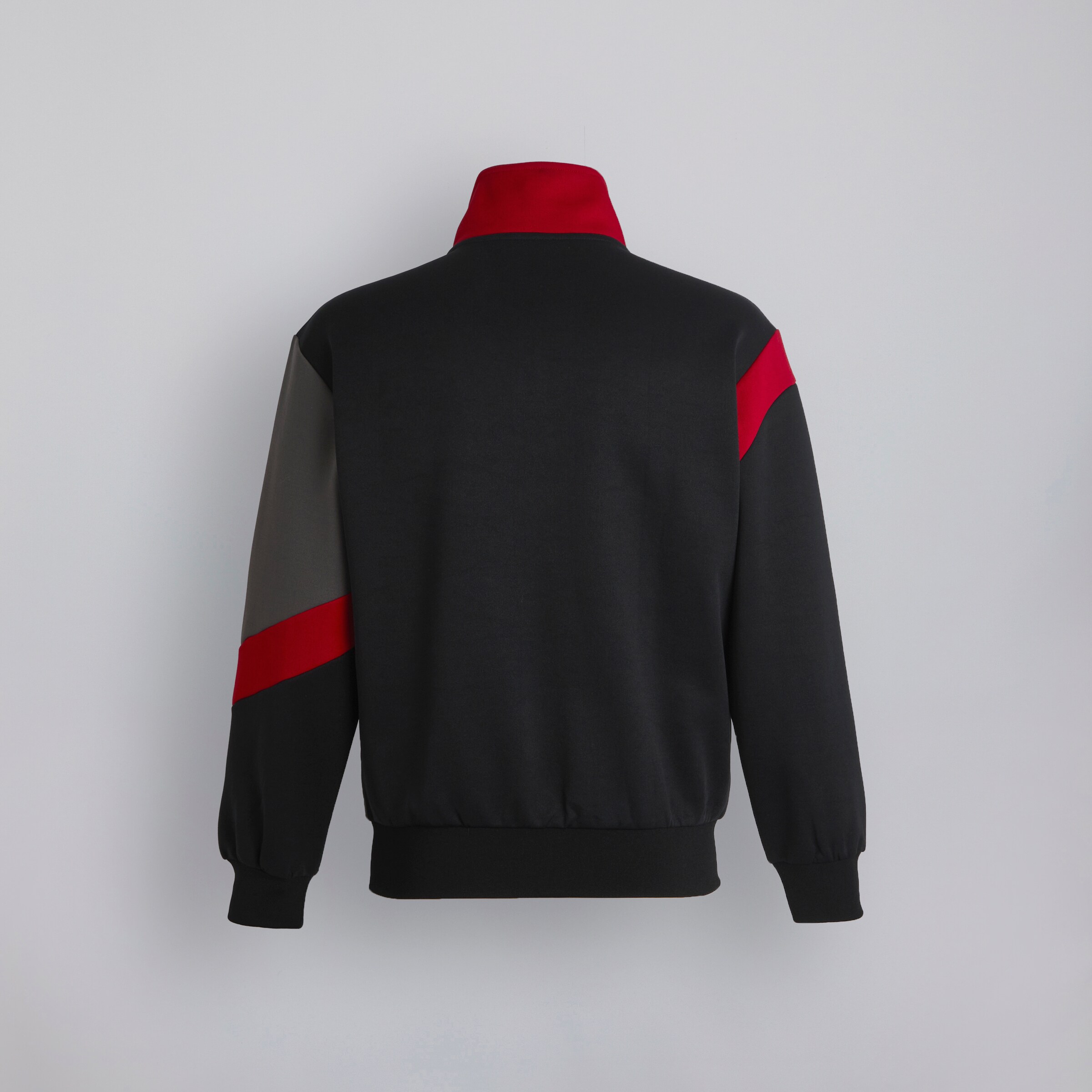 Manchester United Panelled Retro Track Jacket Black Noir Détail [2-2]