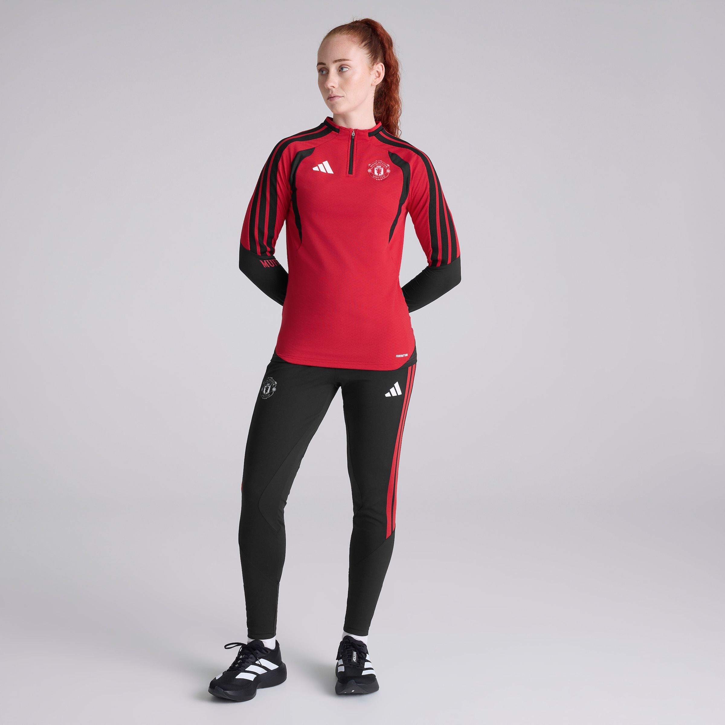 Manchester United Womens 26/27 Training Tiro Authentic Pants Black Black Detail [3-5]