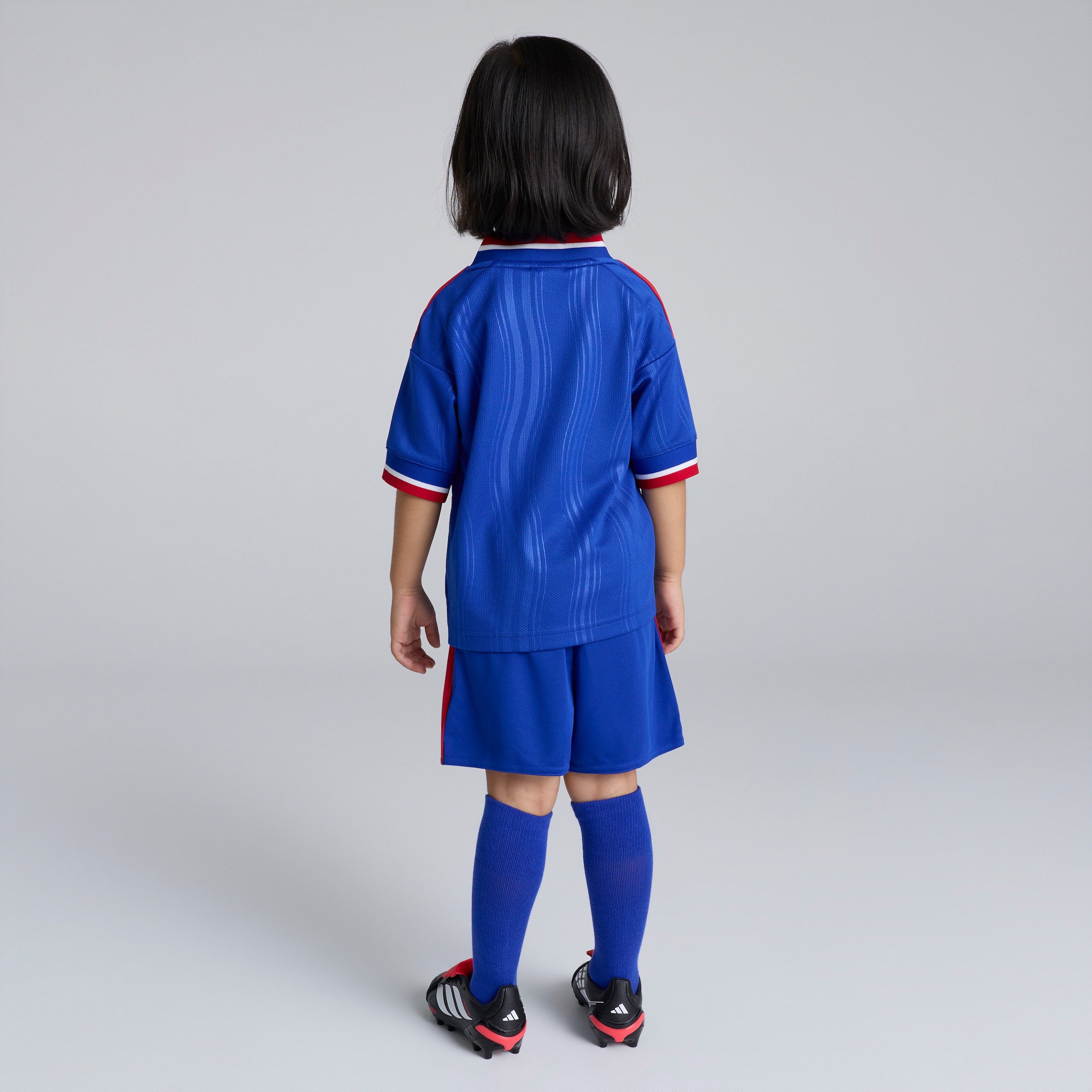 Manchester United Kids 26/27 Away Mini Kit 蓝色 细节 [2-7]