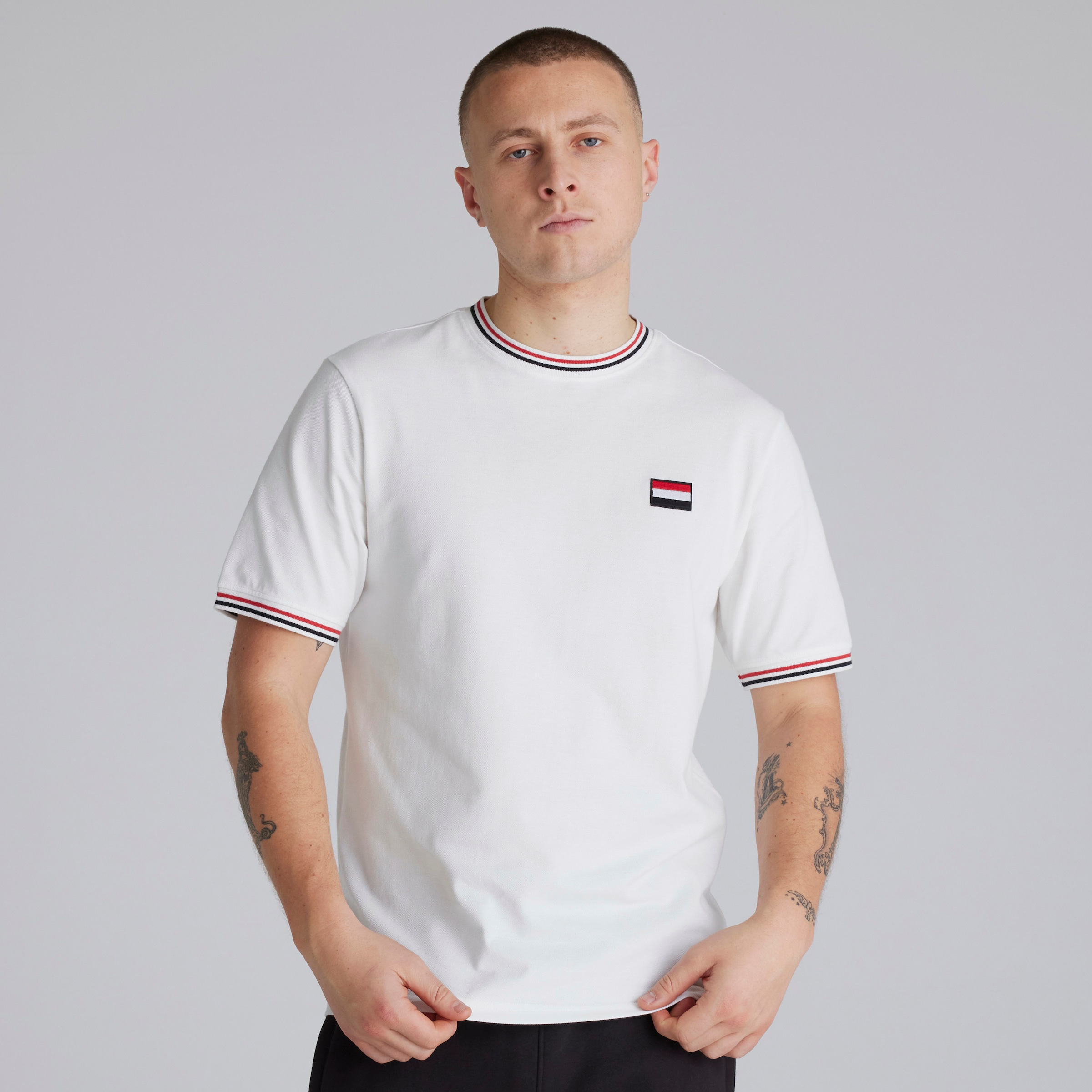 Manchester United Pique T-Shirt White White