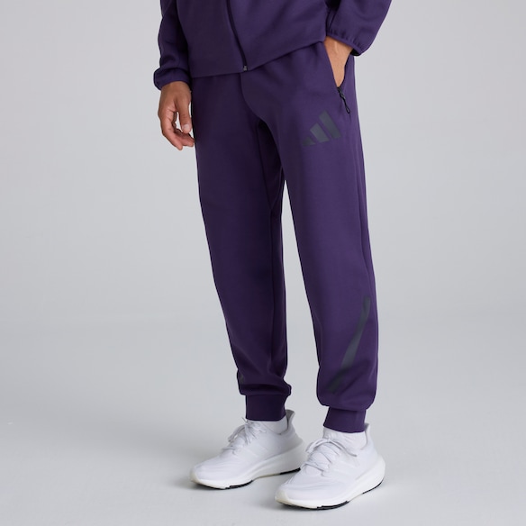 Manchester United x adidas Z.N.E. Tracksuit Bottoms Purple Purple