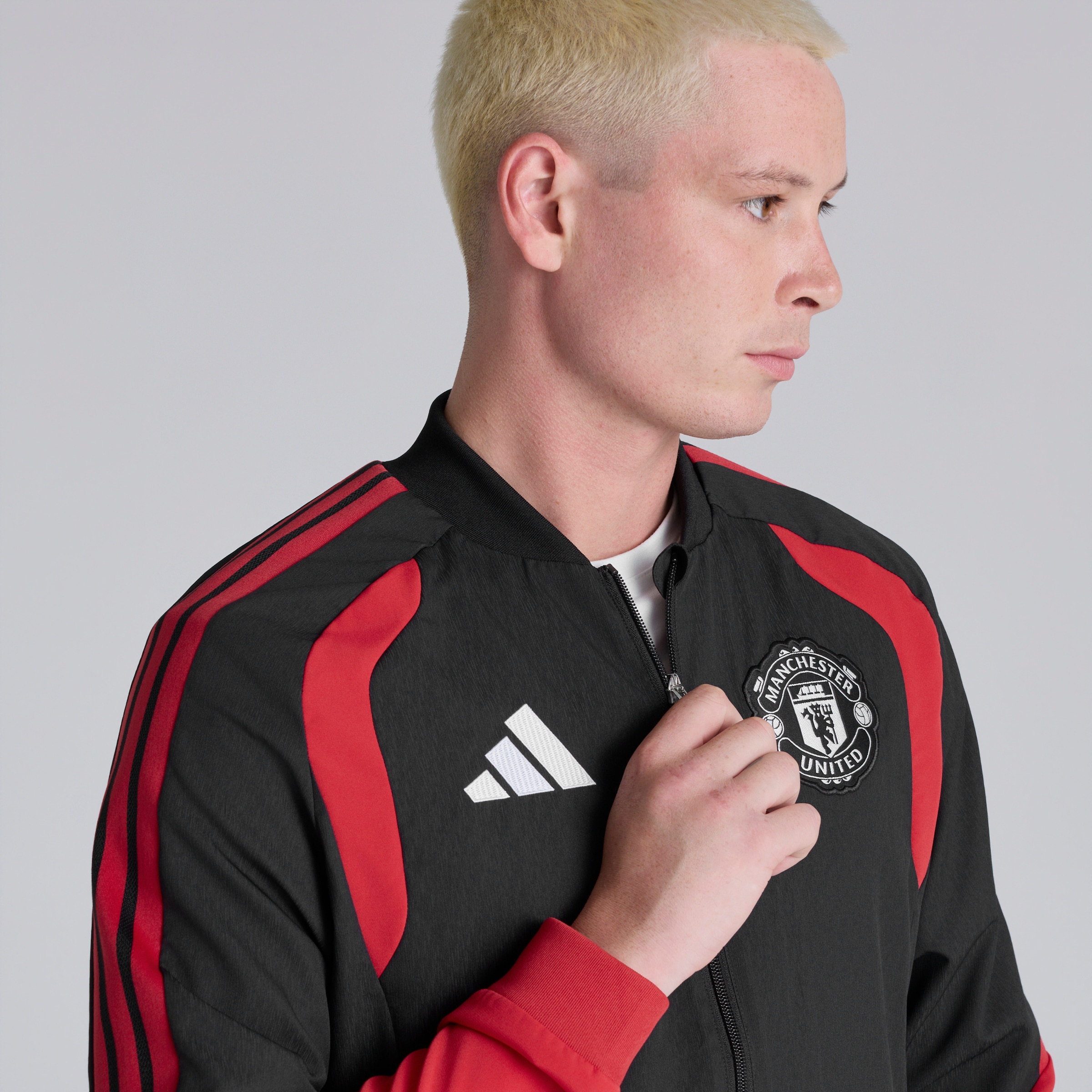 Manchester United 26/27 Training Tiro Presentation Jacket Black Black Detail [5-6]