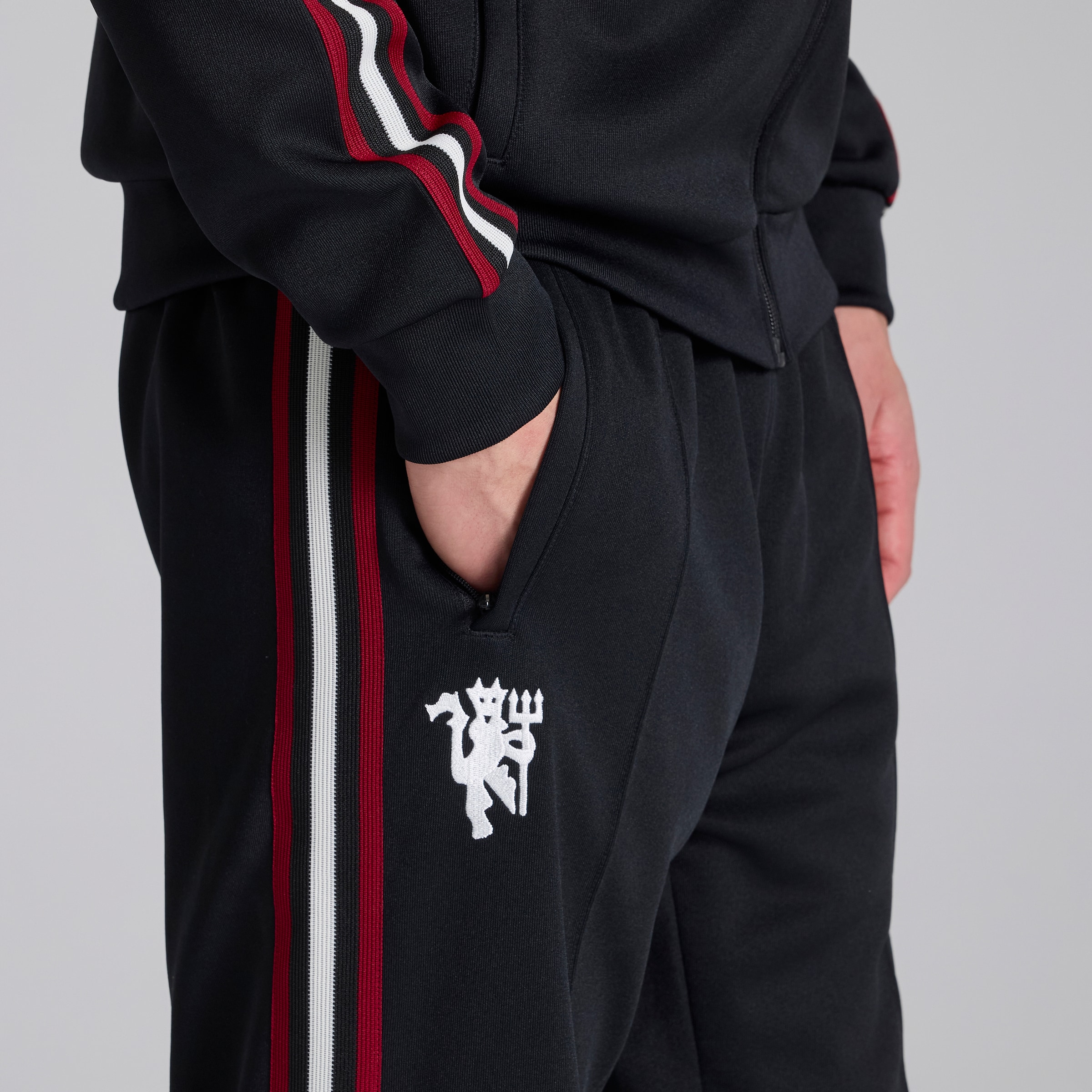 Manchester United x adidas Originals Track Pants Black Detail [4-6]