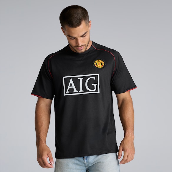 Manchester United 07-08 Away Shirt Black Noir