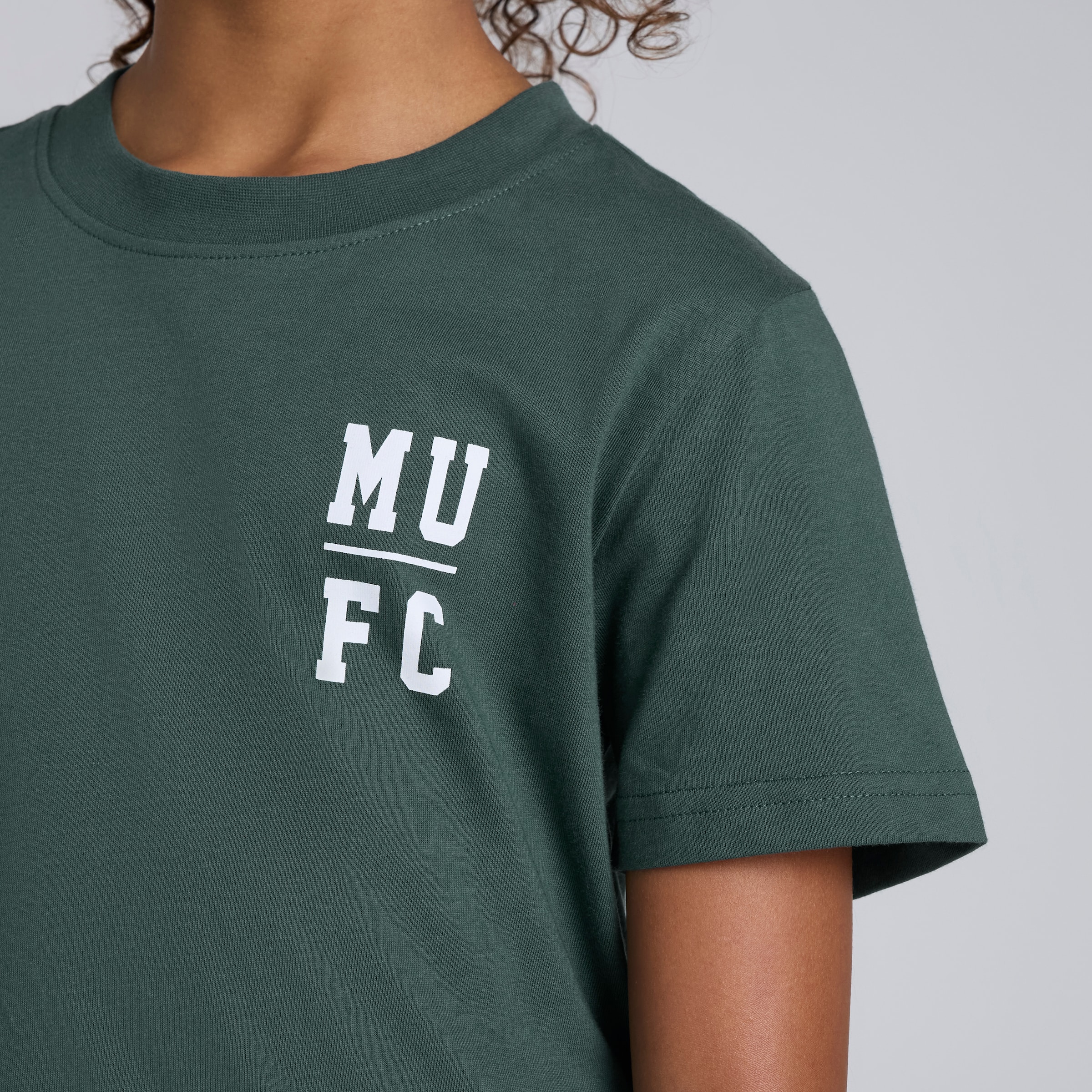 Manchester United Kids Varsity Back Print T-Shirt Green Green Detail [4-5]