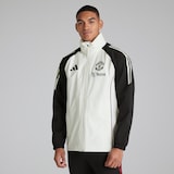 Manchester United Tiro 24 Rain Jacket White