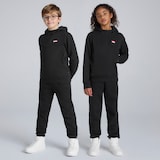 Manchester United Kids Quarter Zip Hoodie Black