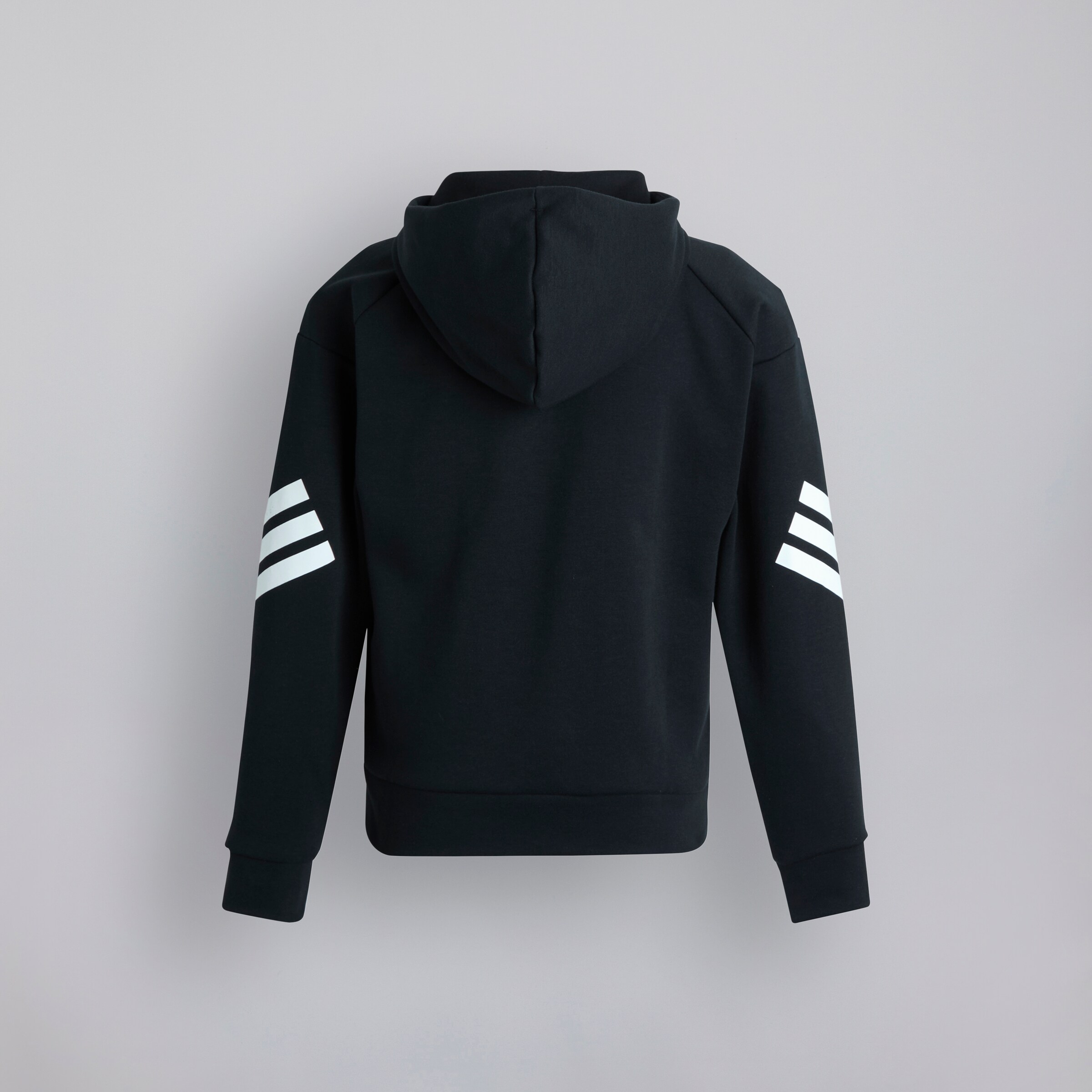 Manchester United x adidas Kids Future Icons Full Zip Hooded Track Top Black Noir Détail [2-2]