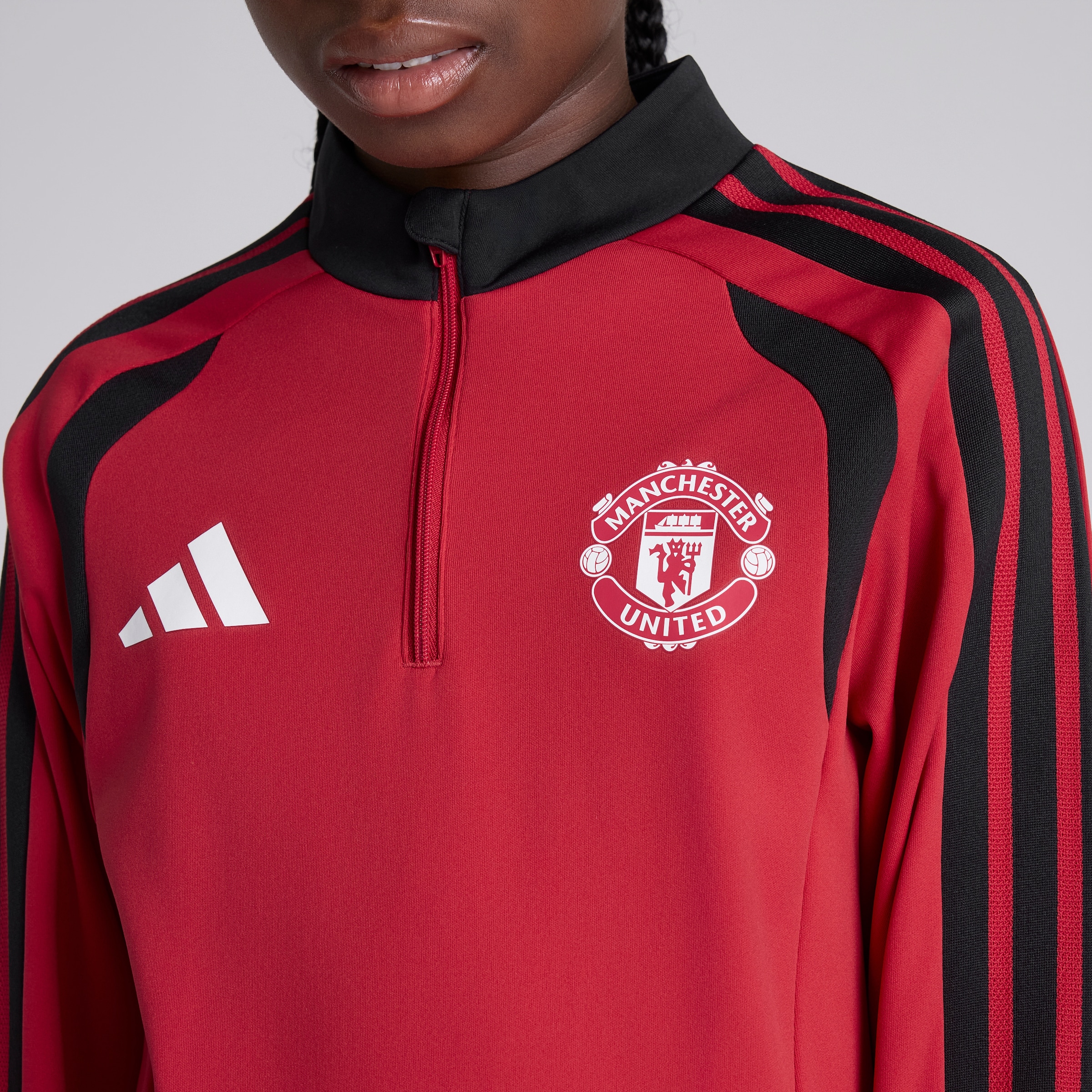 Manchester United Kids 26/27 Training Tiro Top Red Red Detail [4-6]
