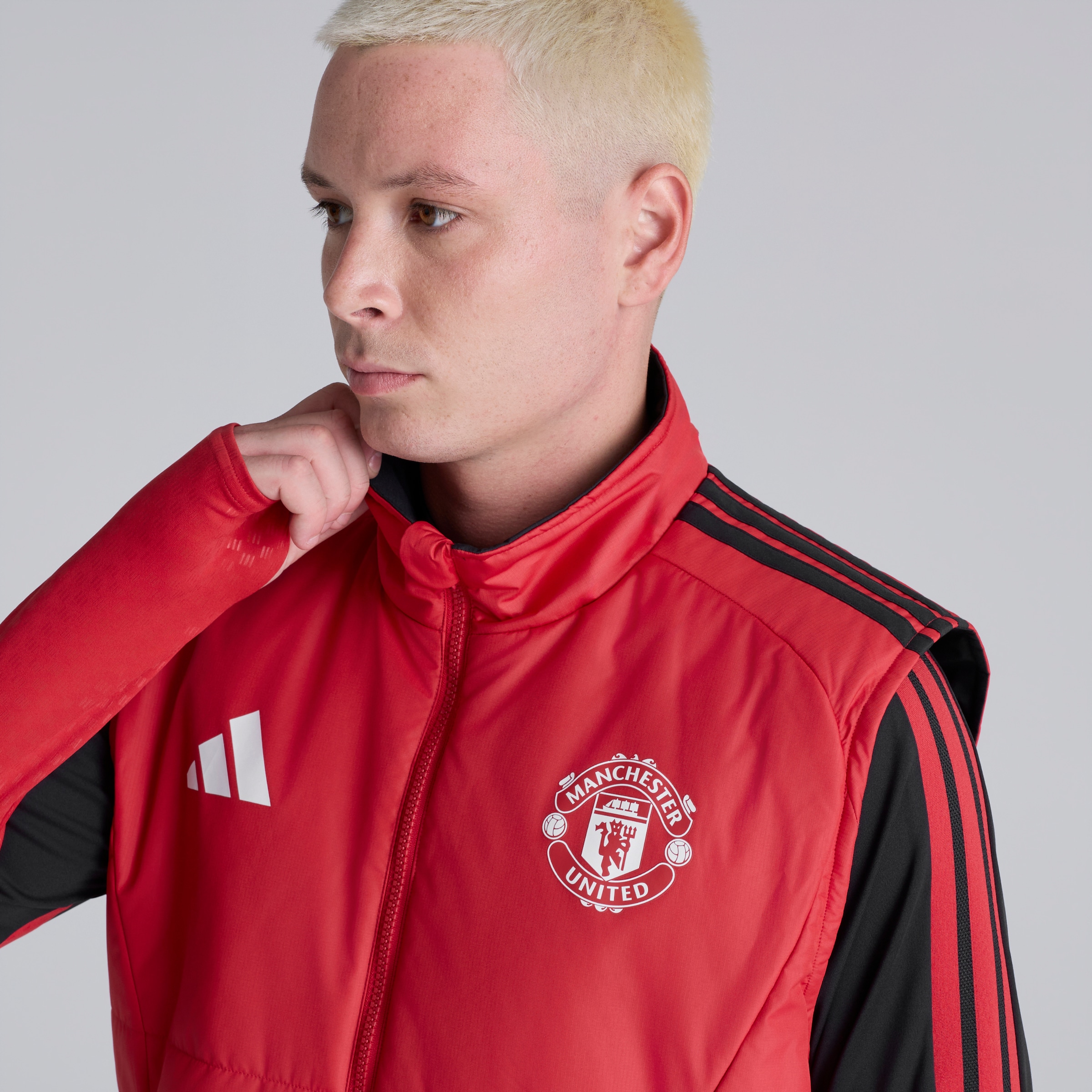 Manchester United 26/27 Training Tiro Winterized Vest Red Red Detail [5-7]