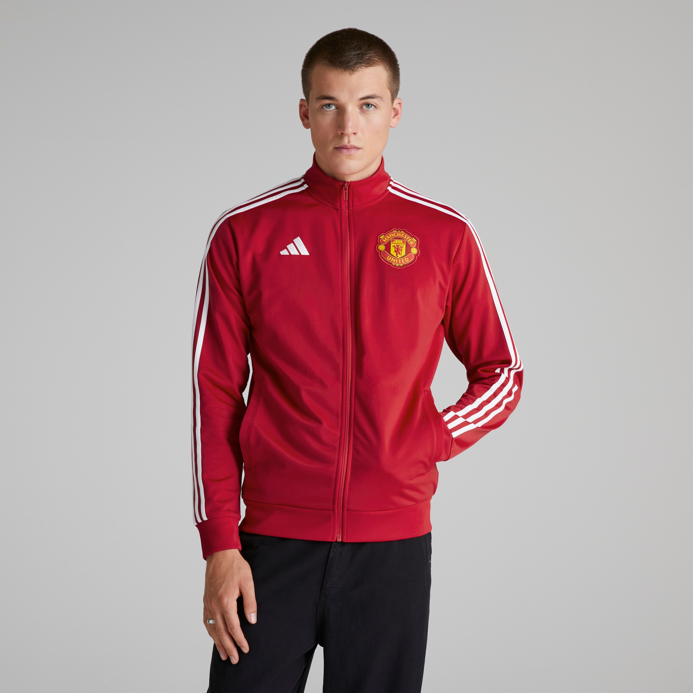 Buy Manchester United x adidas Mens DNA Track Top Red Manchester United Store