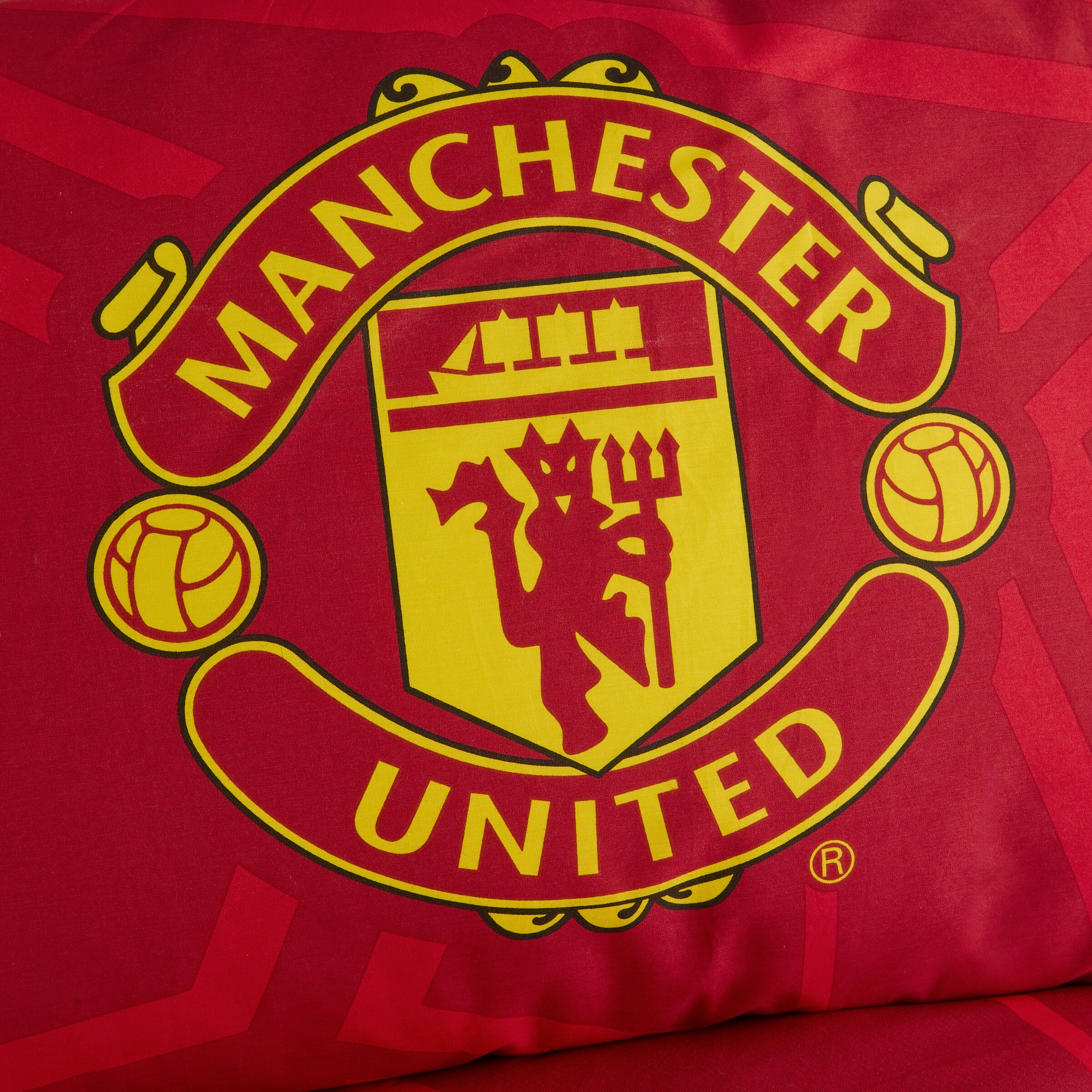 Manchester United Core Single Duvet Cover Red Rouge Détail [5-5]