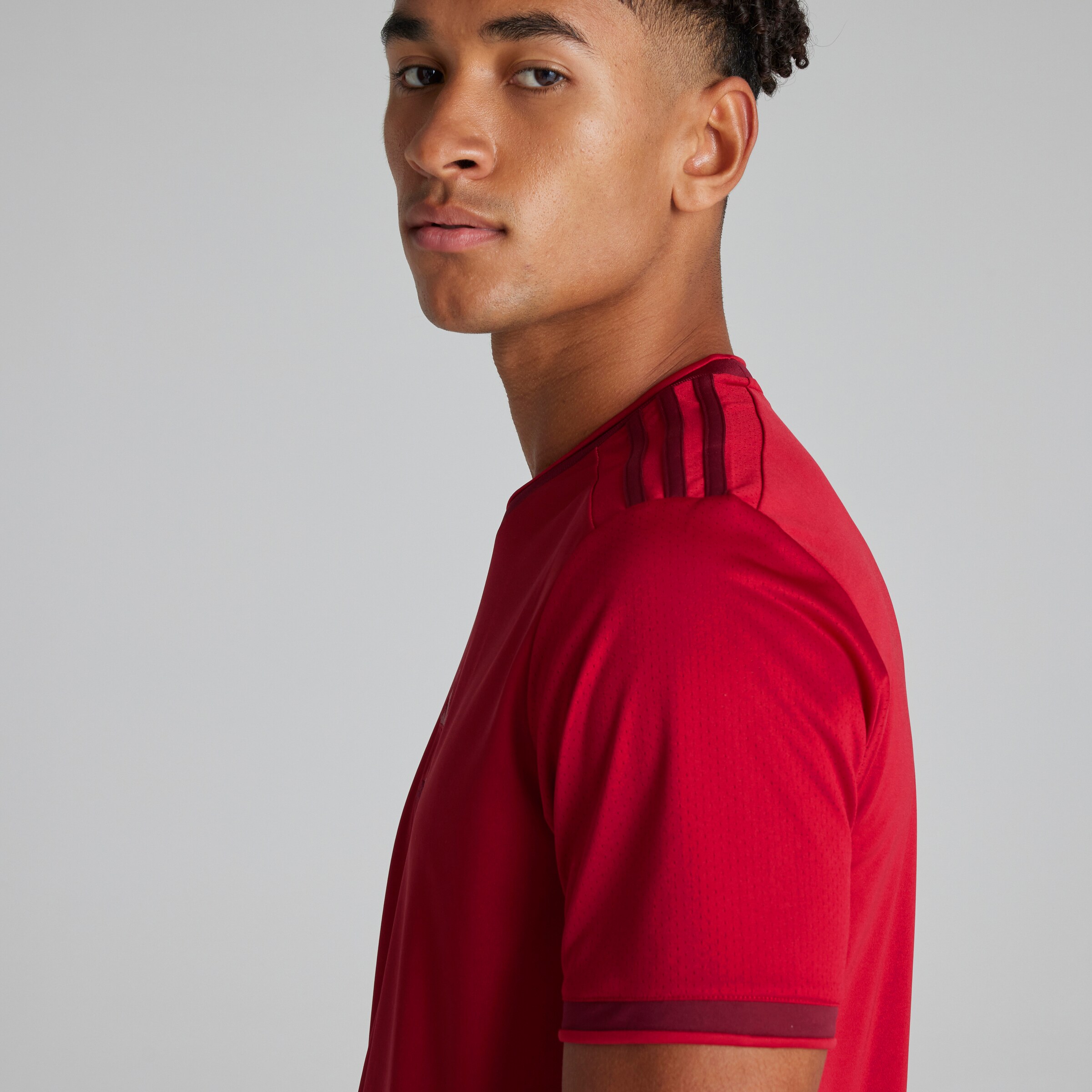 Manchester United X adidas Red Jersey Red Detail [5-6]