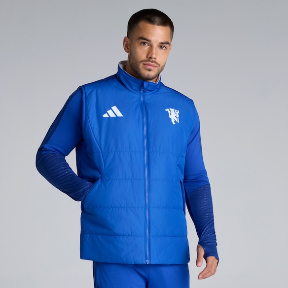 Manchester United 26/27 Cup Training Tiro Winterized Vest Blue 蓝色