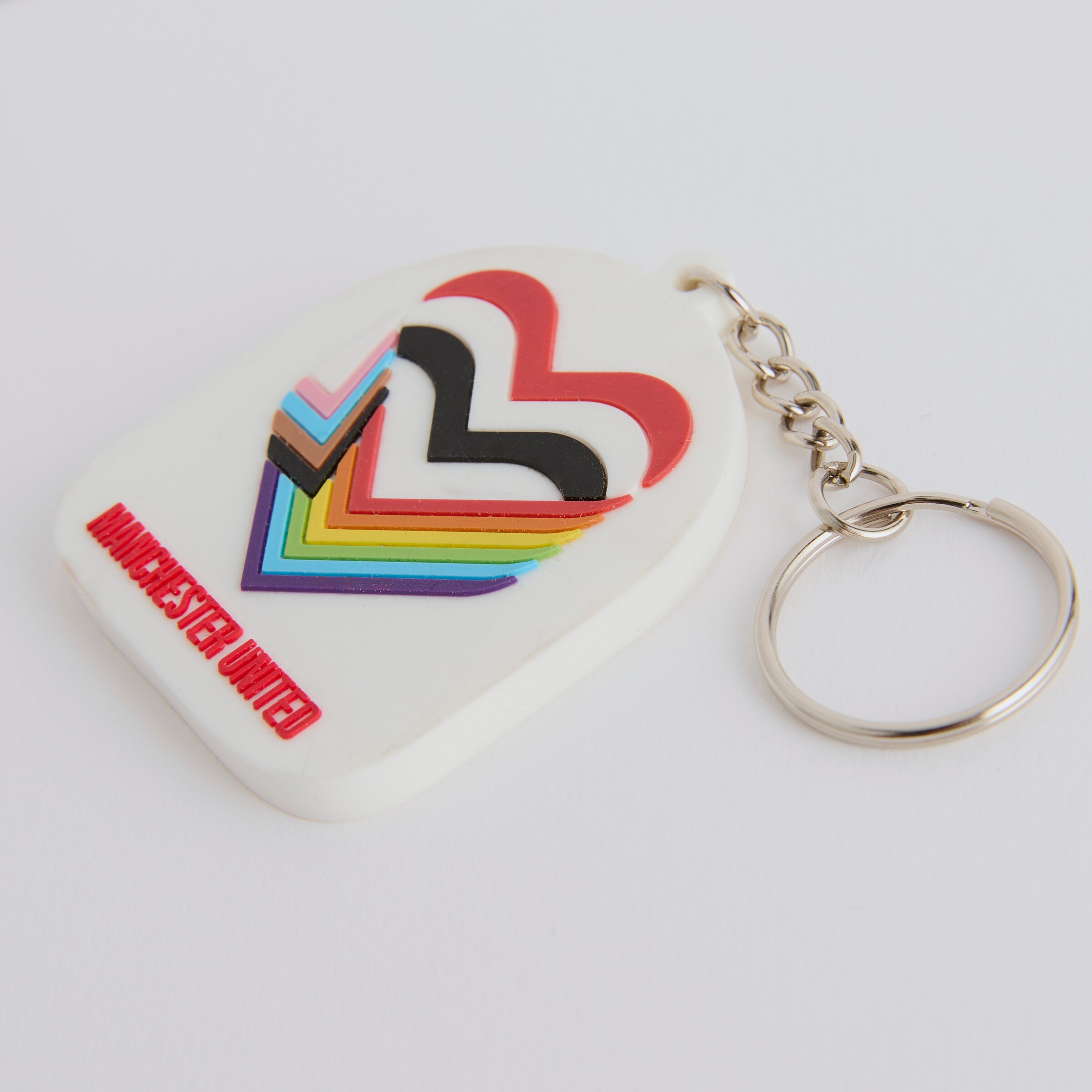 Manchester United Love United Keyring White Blanc Détail [4-4]