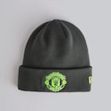 Manchester United x New Era Neon Crest Beanie Grey