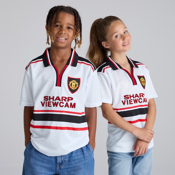 Manchester United Kids 1997-99 Away Shirt White White