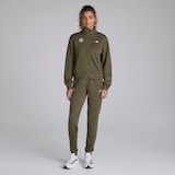 Manchester United x adidas Womens Essentials Feelcozy Tracksuit Green