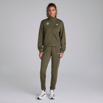 Manchester United x adidas Womens Essentials Feelcozy Tracksuit Green