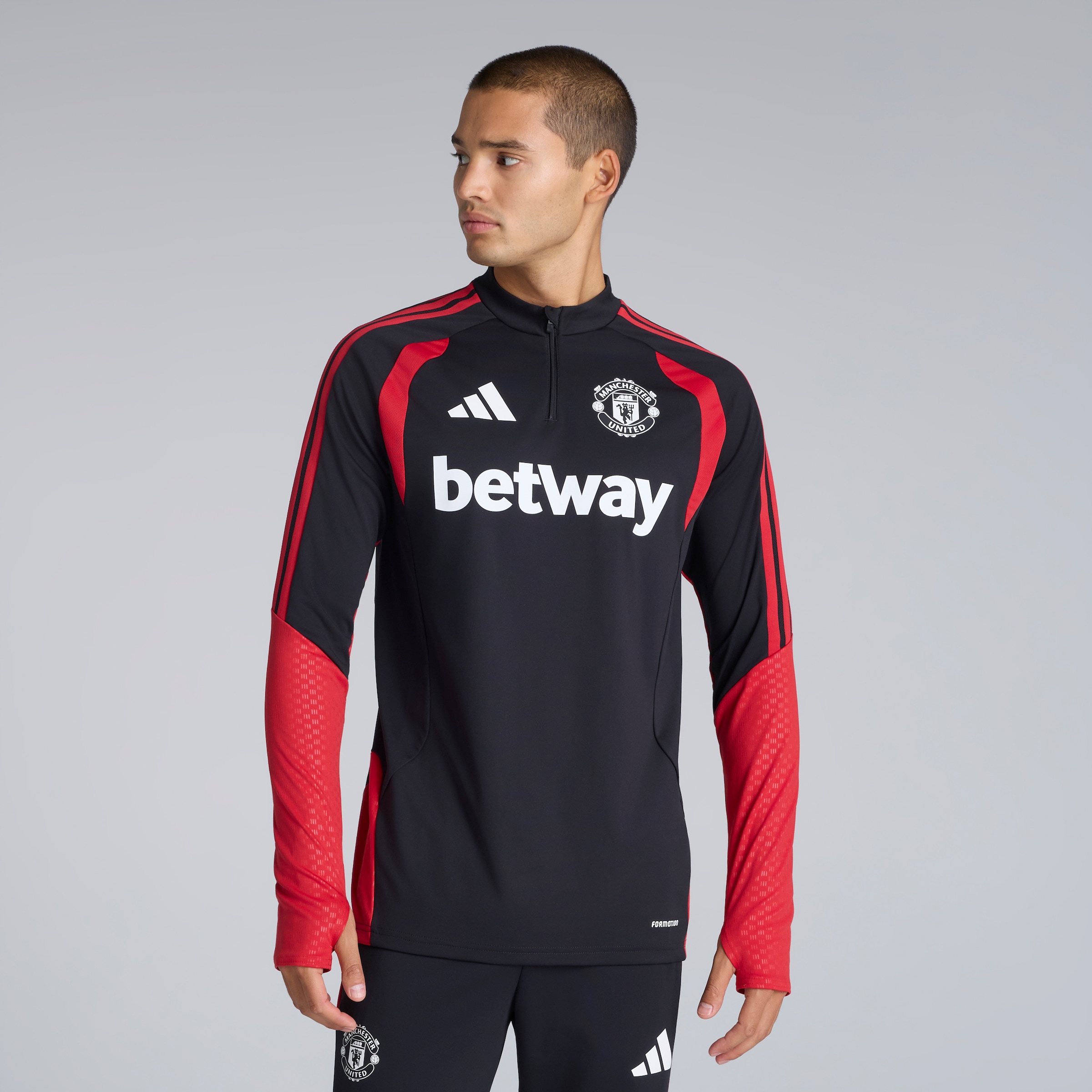Manchester United 26/27 Training Tiro Top Black (Sponsored) 검정색