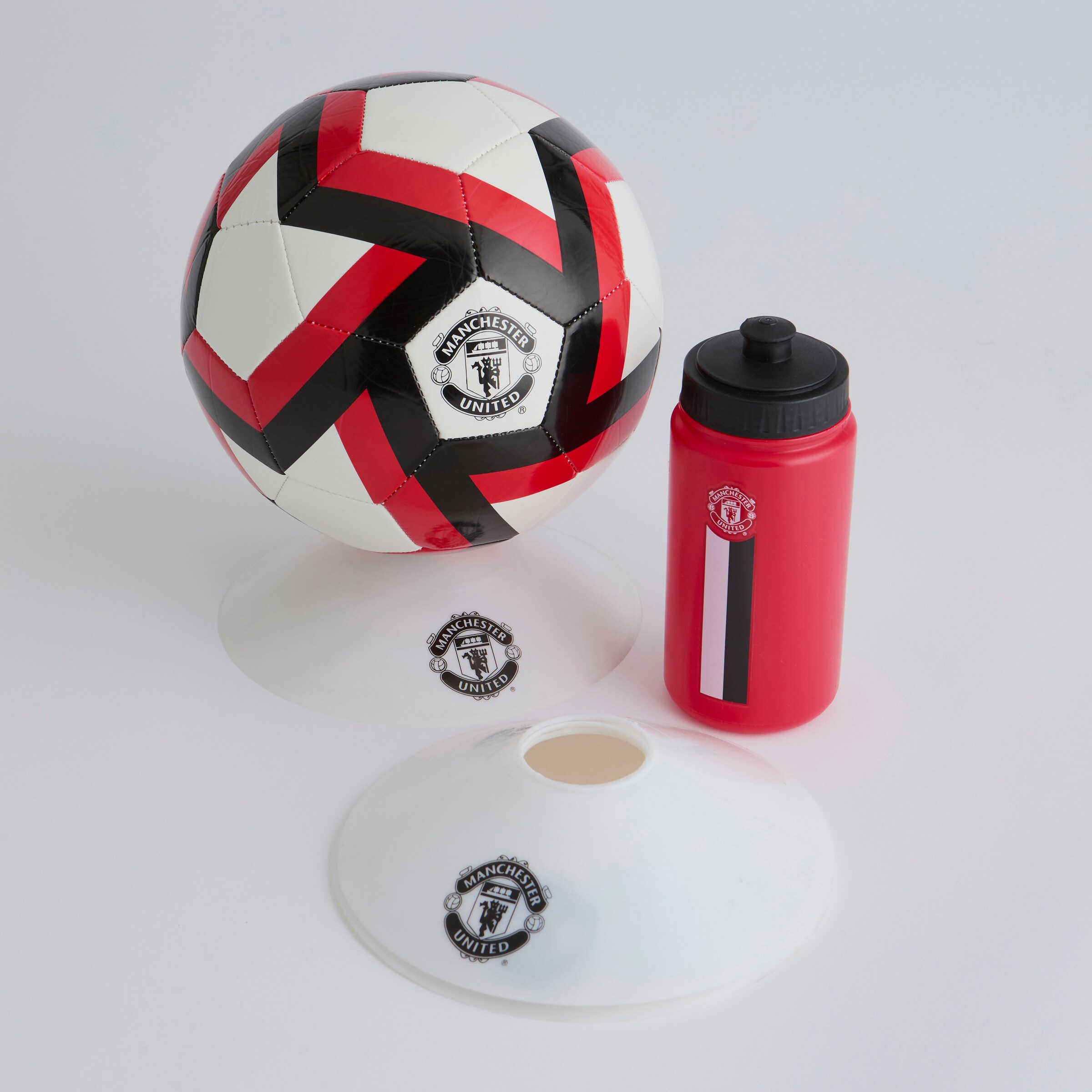 Manchester United Medium Football Equipment Gift Set Black Black Detail [2-4]
