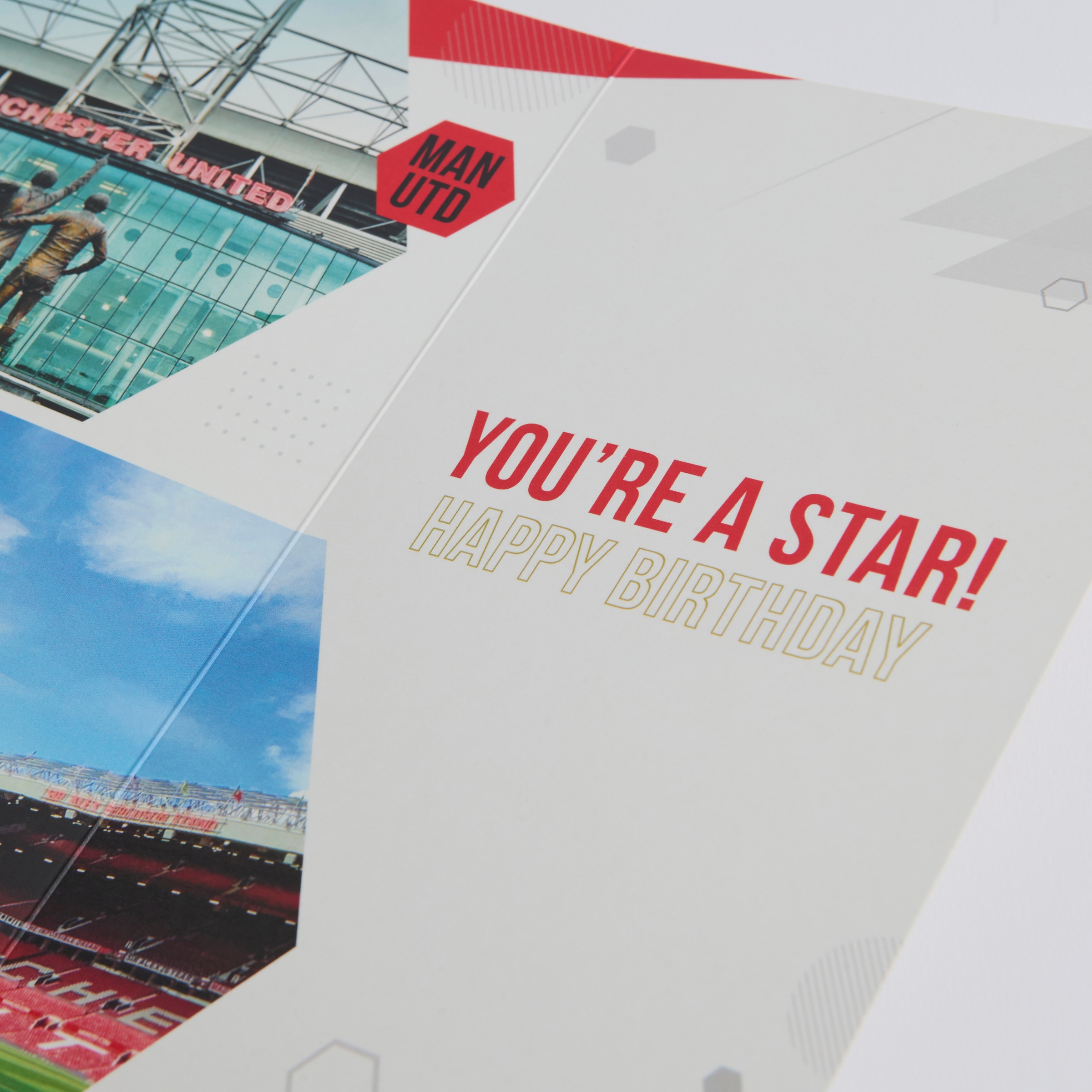 Manchester United Son Birthday Card Red Red Detail [4-4]