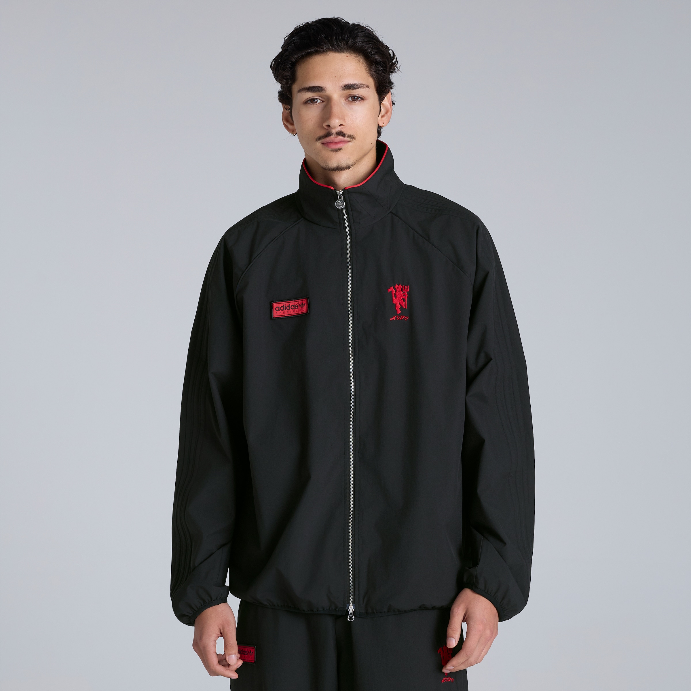 Manchester United x adidas SPZL FC Track Top Black Black