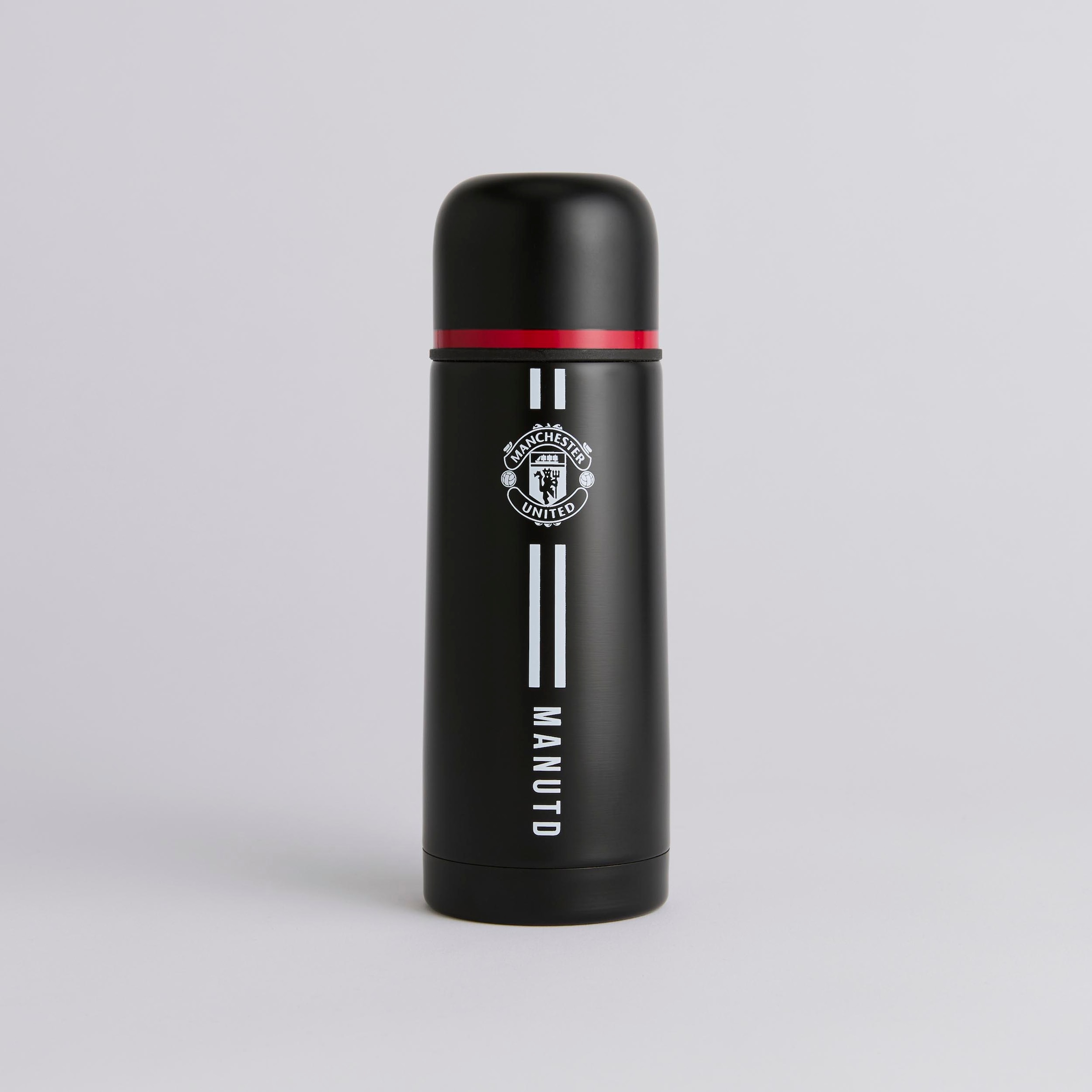 Manchester United Core Stripe Thermal Flask Black