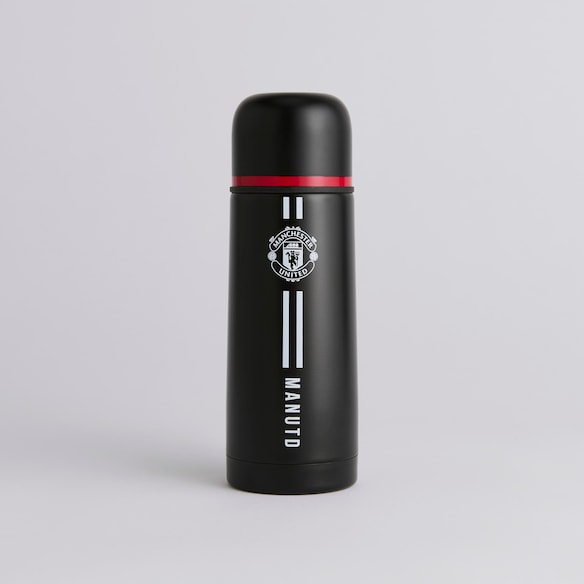 Manchester United Core Stripe Thermoflasche Schwarz