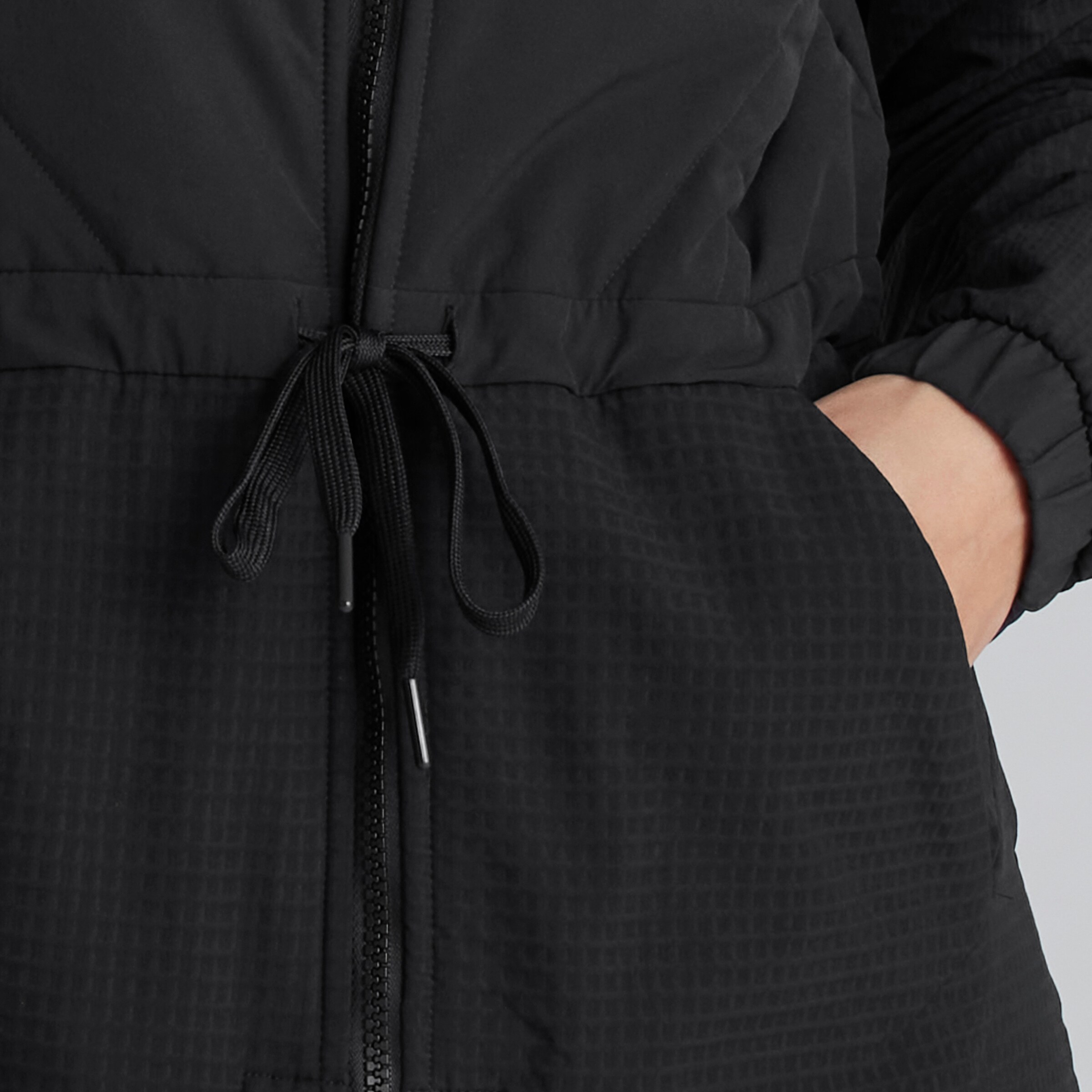 Manchester United x adidas Womens Golf Ultimate365 Tour Hybrid Jacket Black Black Detail [6-6]