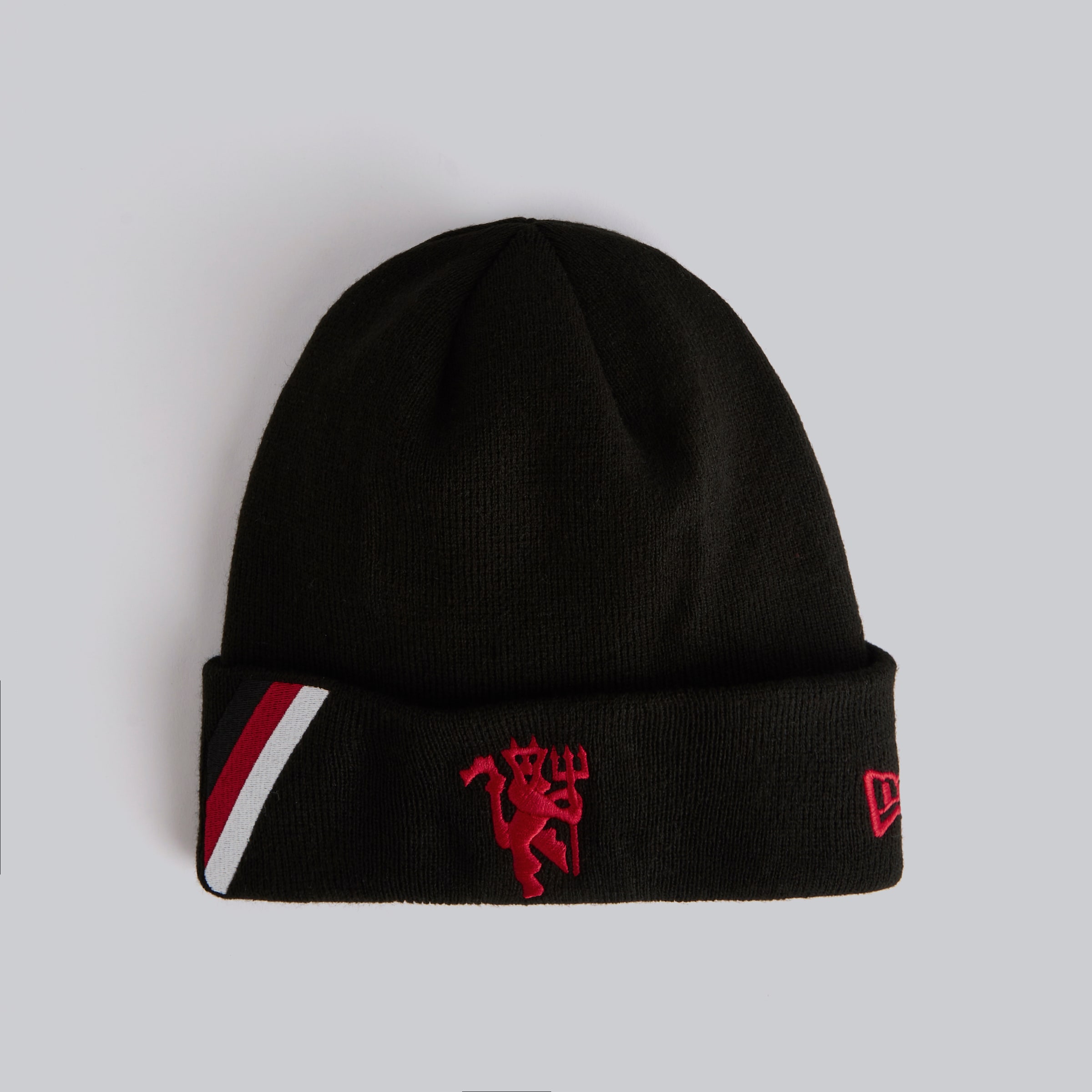 Manchester United x New Era Side Fan Flag Beanie Black Black