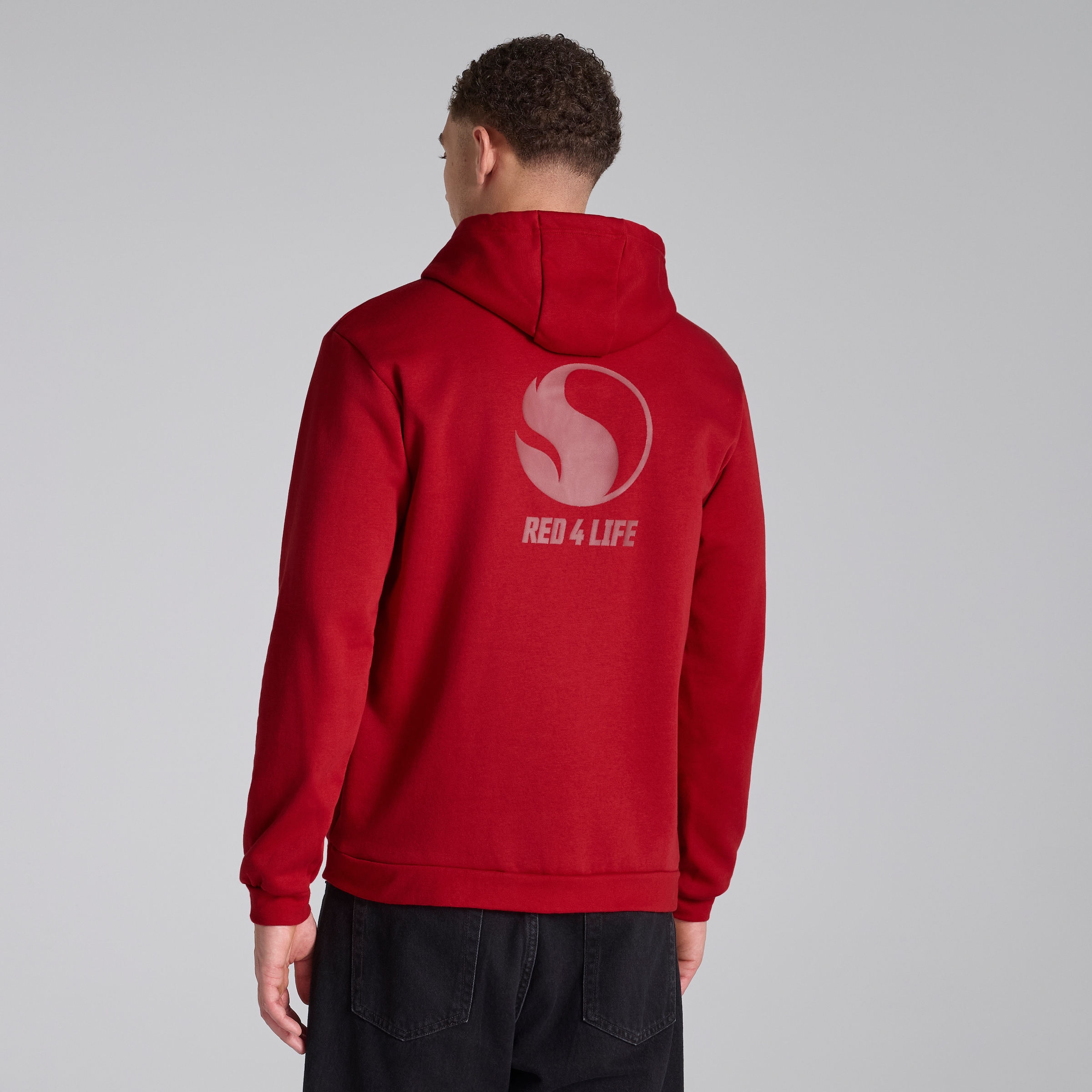 Manchester United x adidas RED4LIFE Hoodie Red Red Detail [2-8]