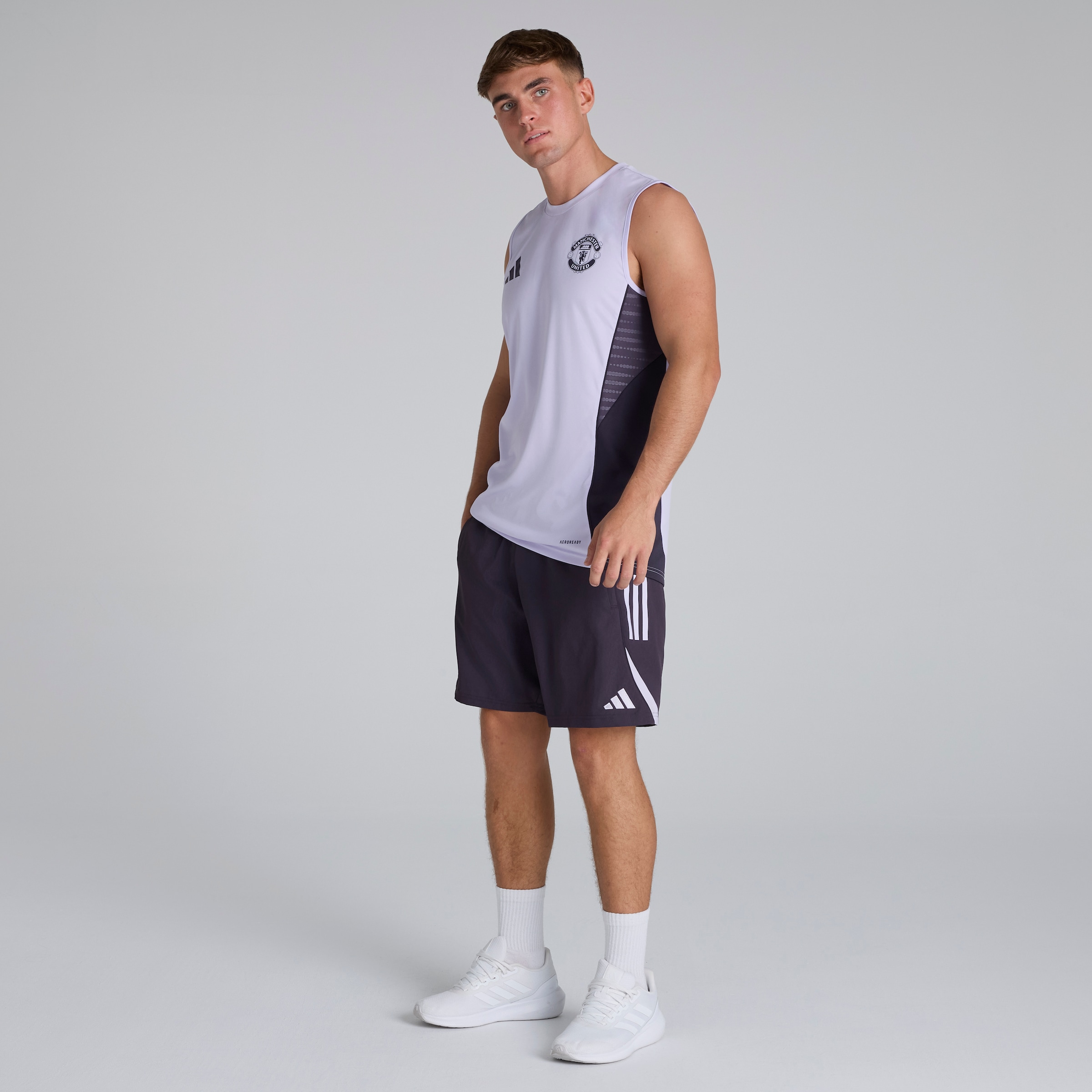 Manchester United Tiro 25 Competition Sleeveless Jersey Purple Detail [3-5]