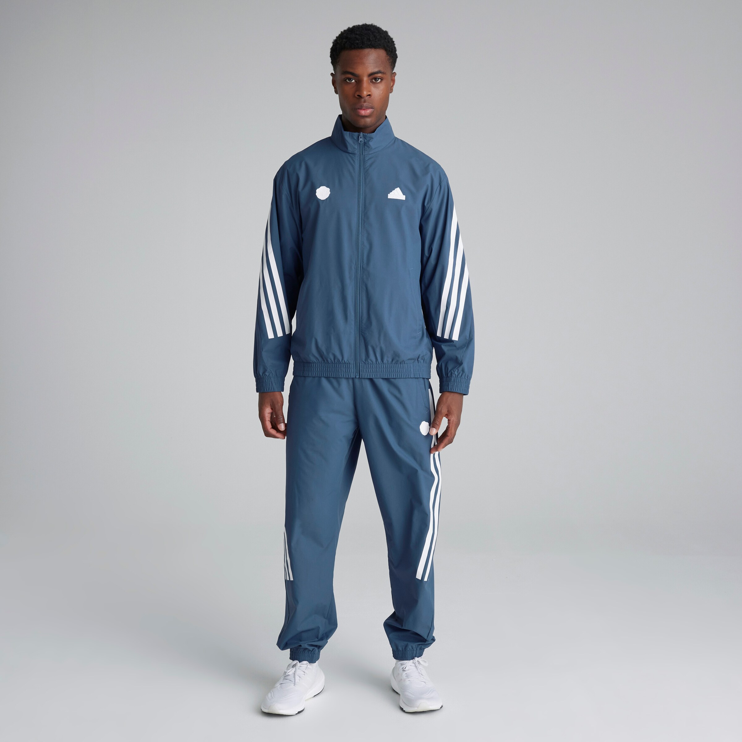 Manchester United x adidas Future Icons Joggers Blue Blue Detail [3-6]