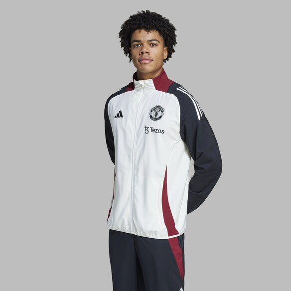 Manchester United Tiro 24 Presentation Jacket Top White White