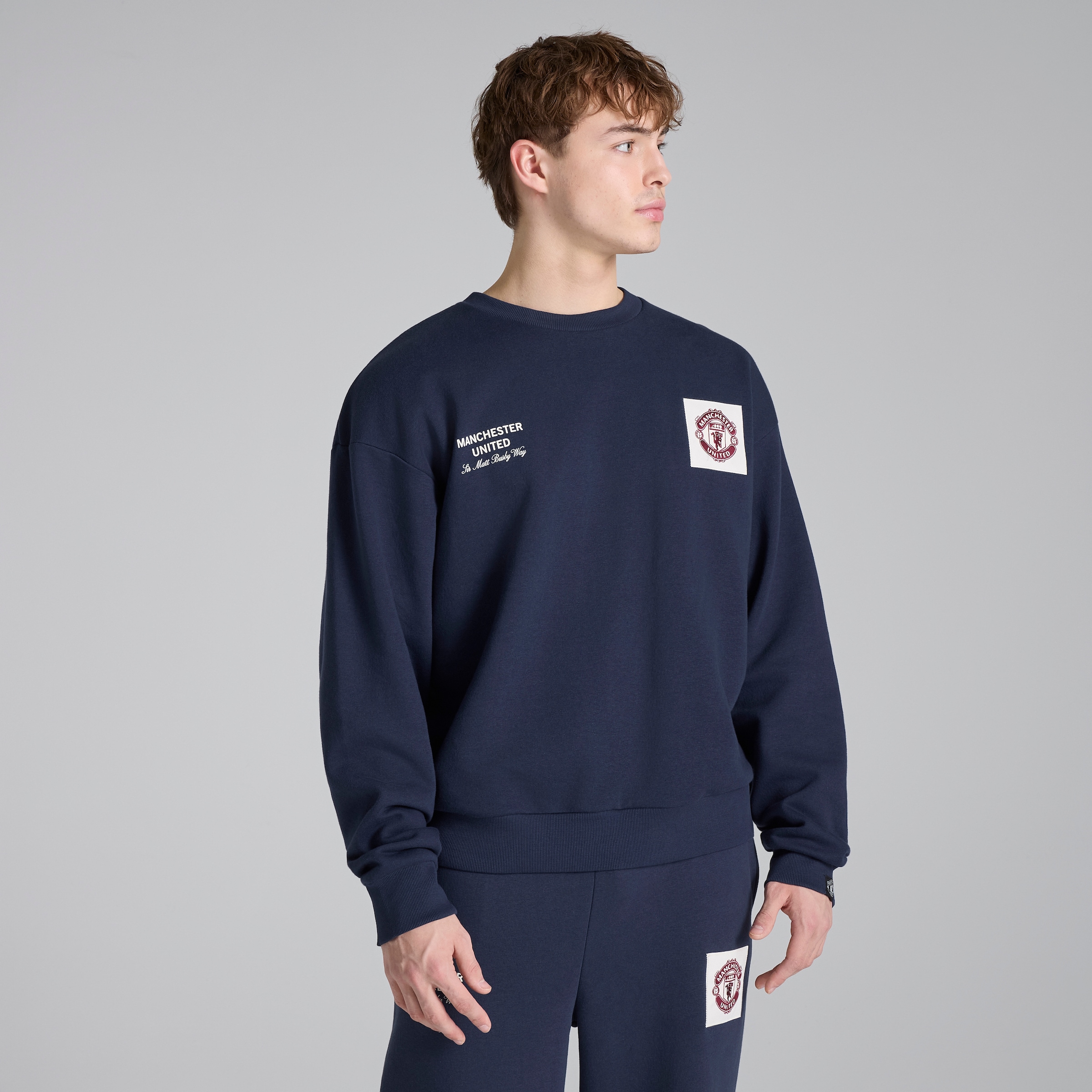 Manchester United Theatre of Dreams Sweatshirt Navy Navy blue