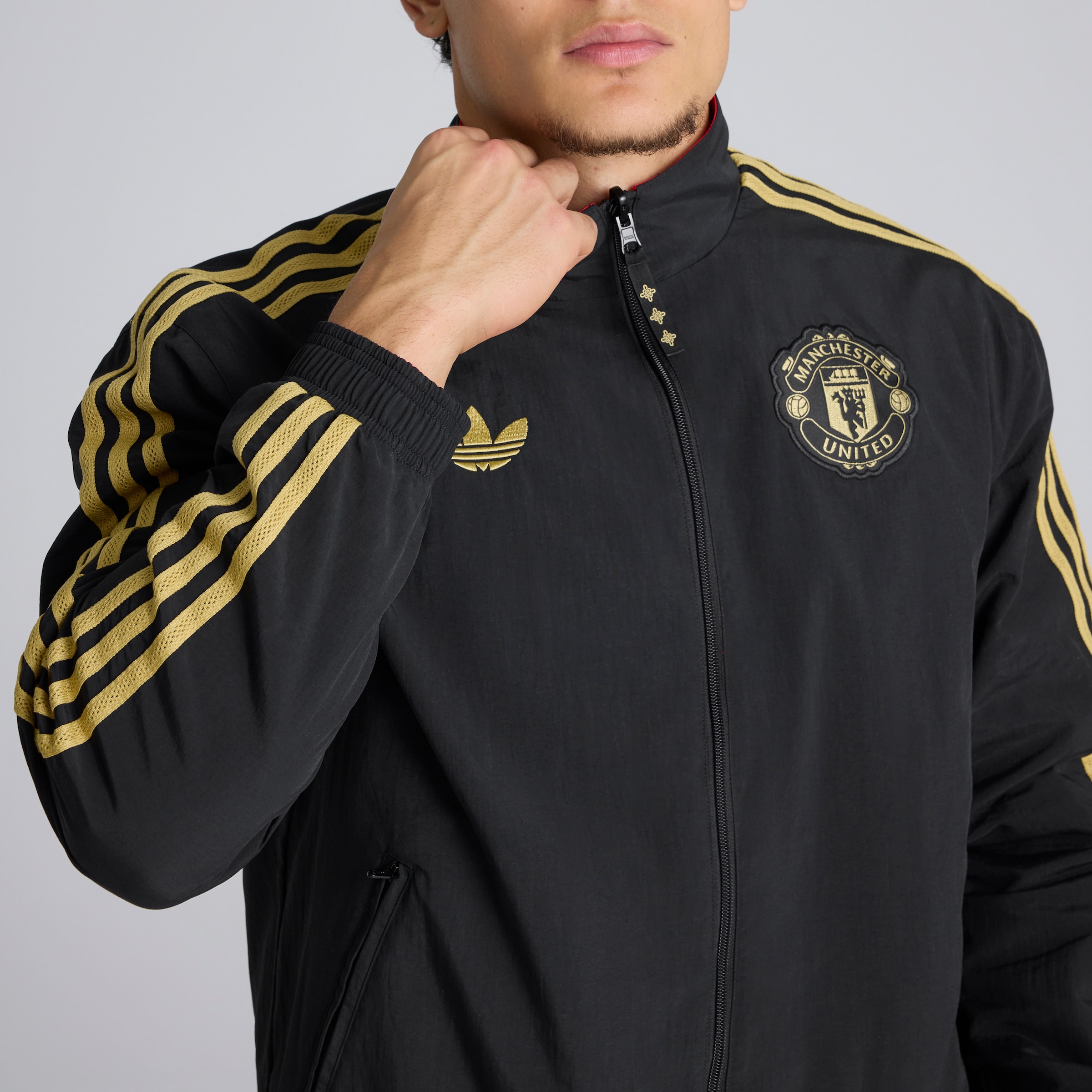 Manchester United Cultural Story Reversible Jacket Noir Détail [6-8]