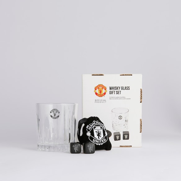 Manchester United Whisky Tumbler Set Black