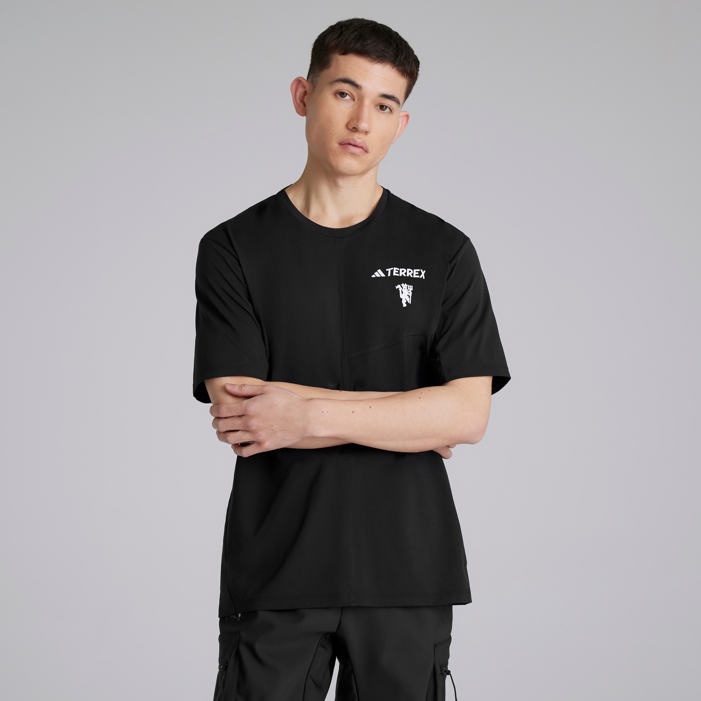 Manchester United x adidas Terrex CLIMACOOL T-Shirt Black Black
